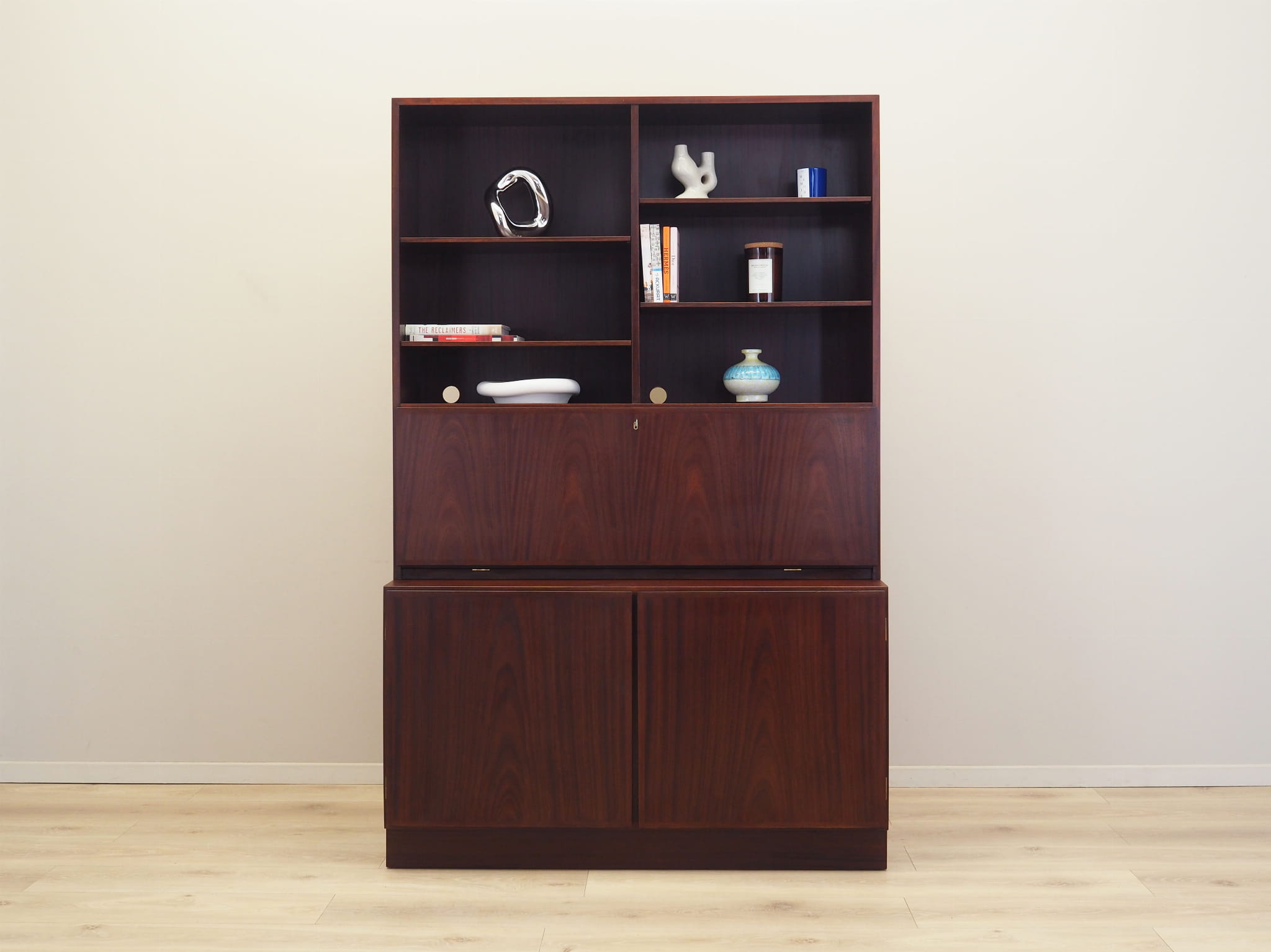 Mahogany bookcase 1970s