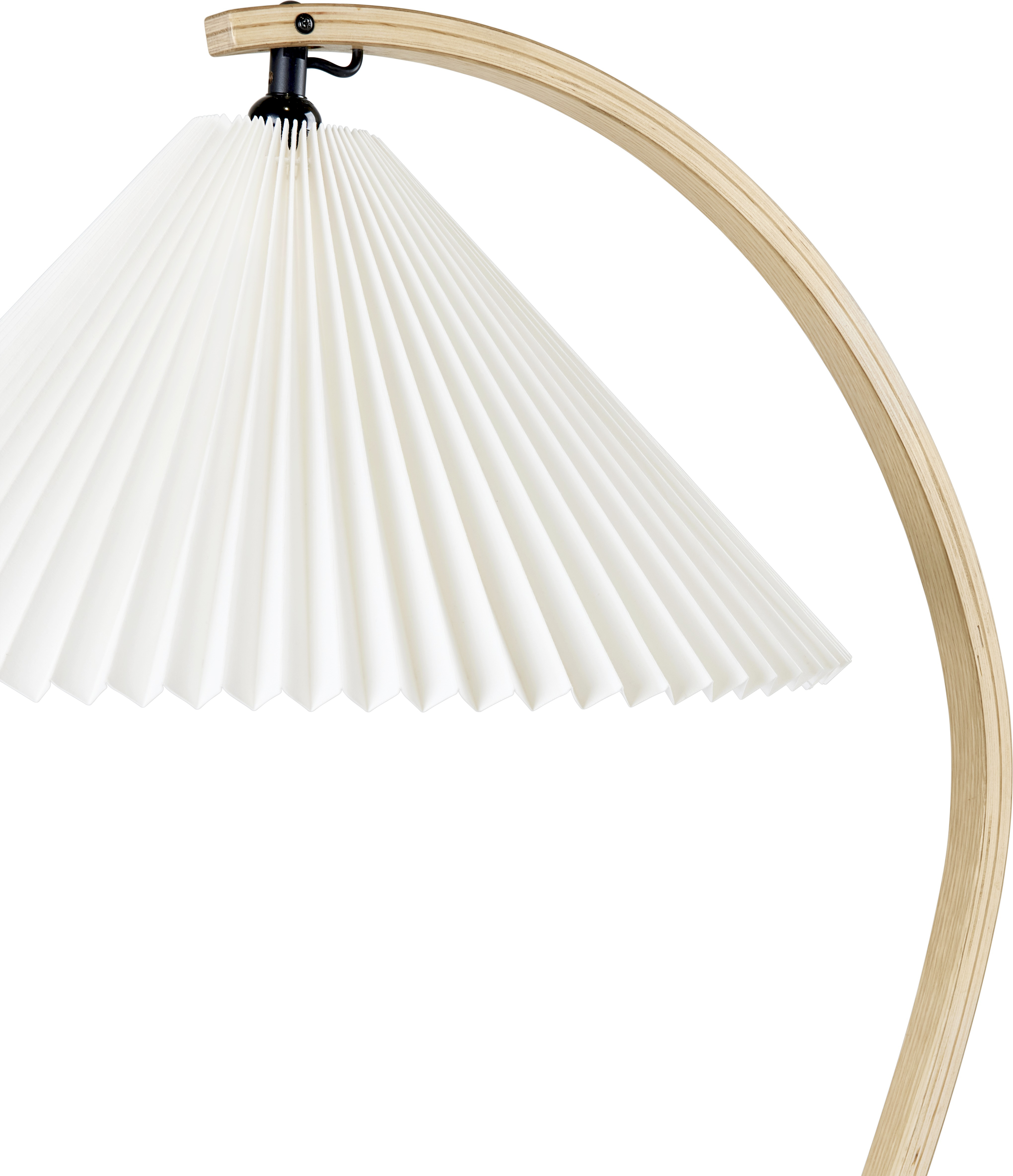 Timberline Stehleuchte Holz Textil Beige