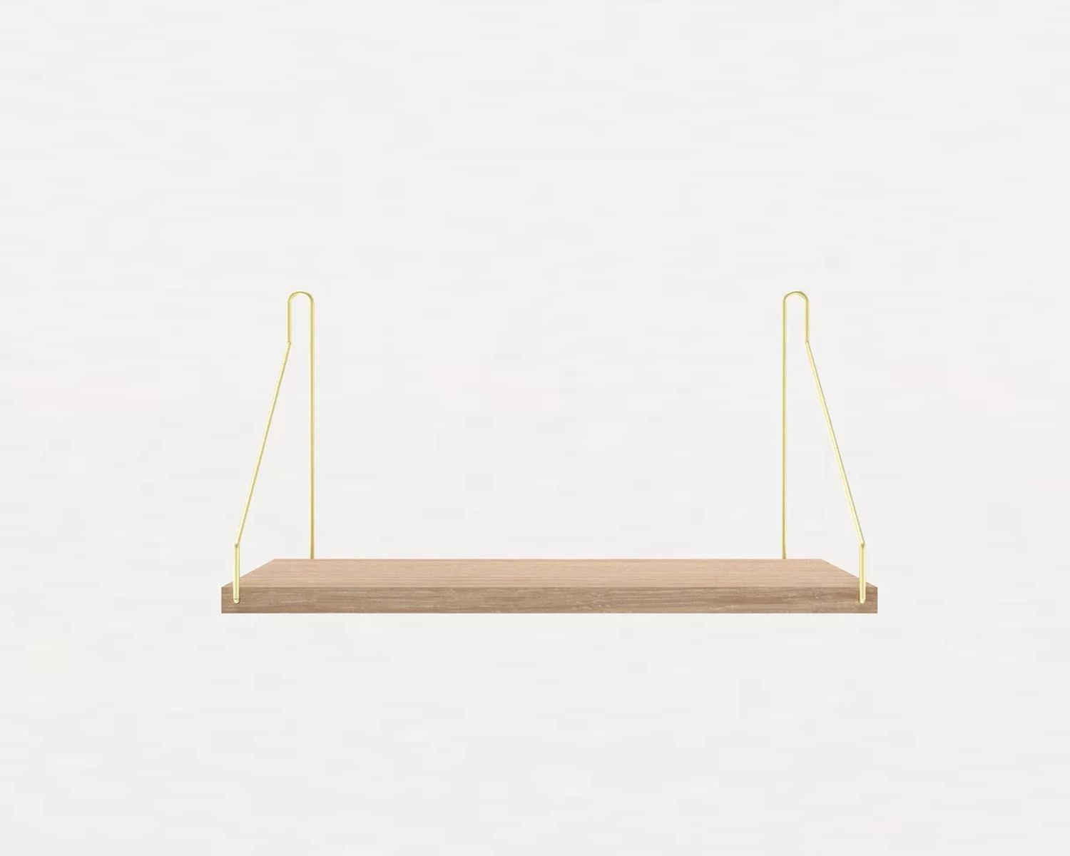 Shelf Regal Holz Messing Gold