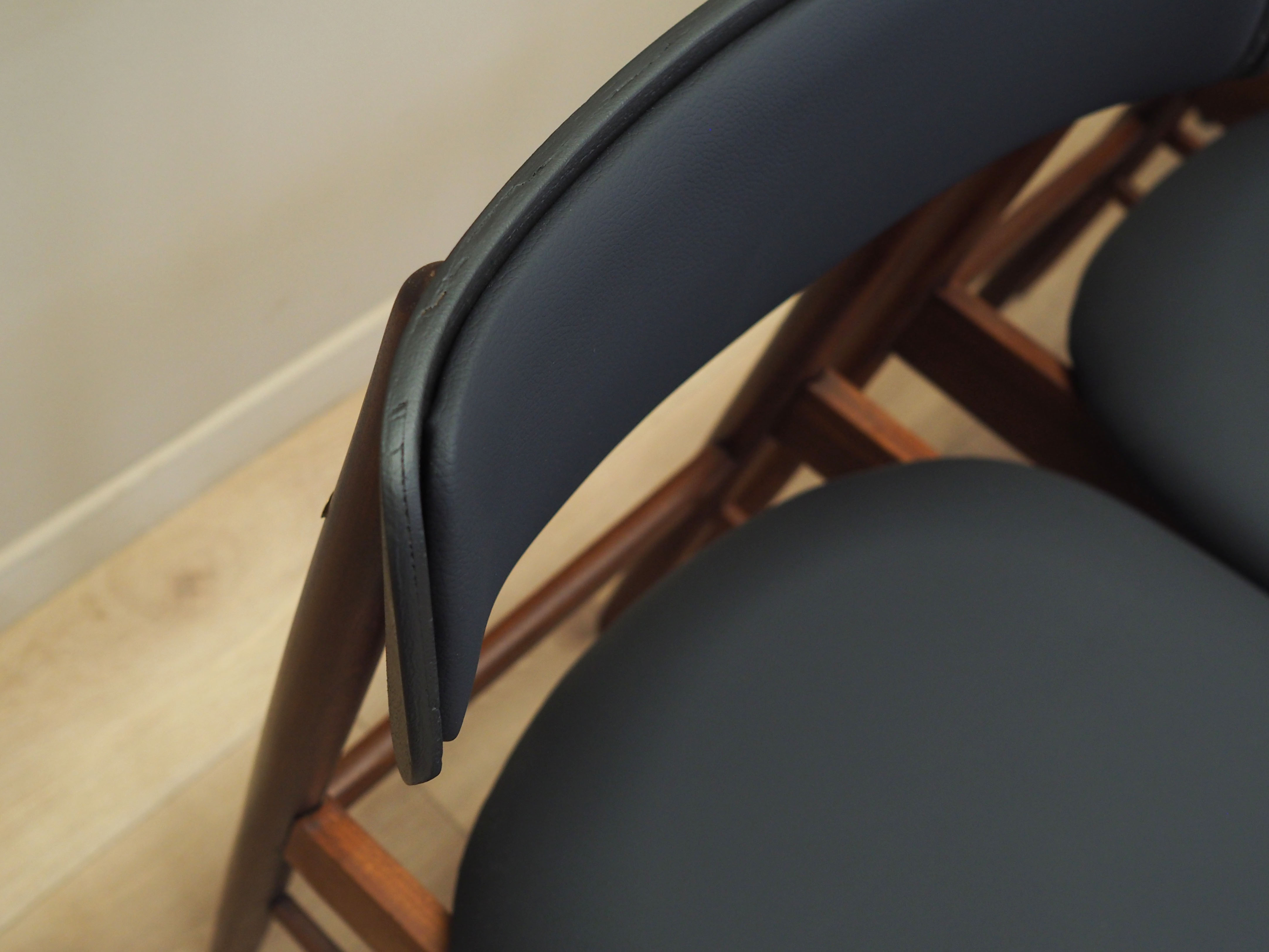 4x Vintage Dining Chair Teak Wood 1960s