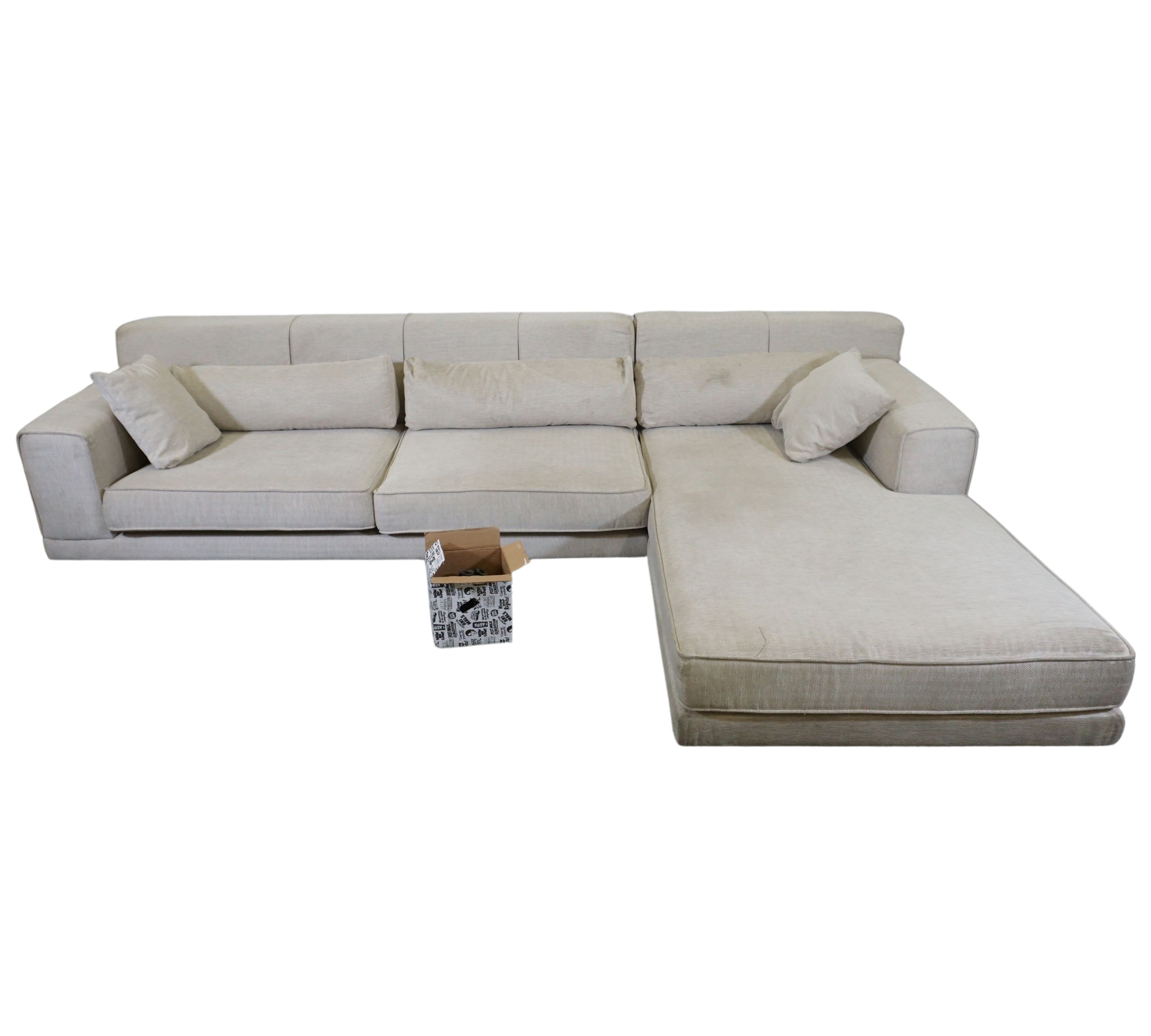 Modernes Sofa Récamiere Rechts Beige