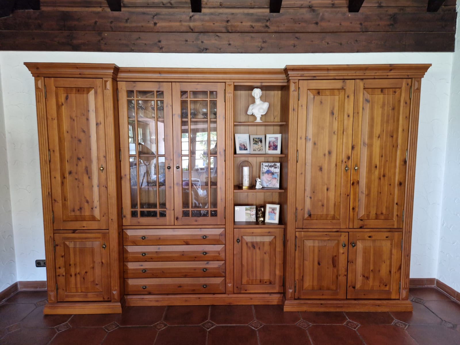 Biblioteca Wohnzimmerschrank Braun
