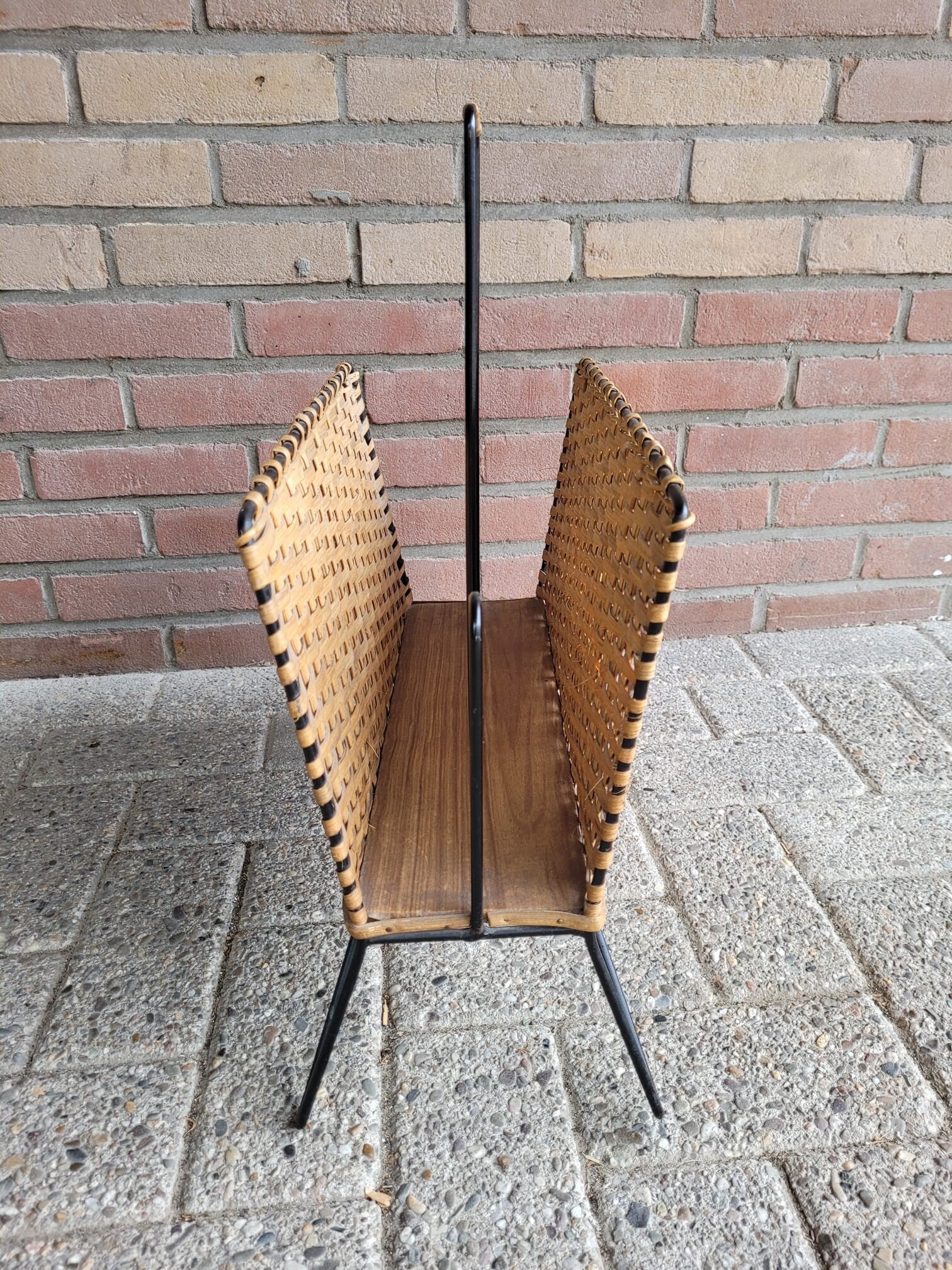 Zeitungsständer Rattan Braun