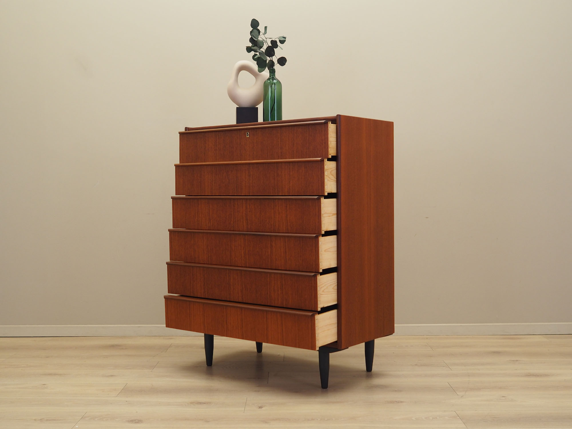 Chest of drawers Teak wood 1970s