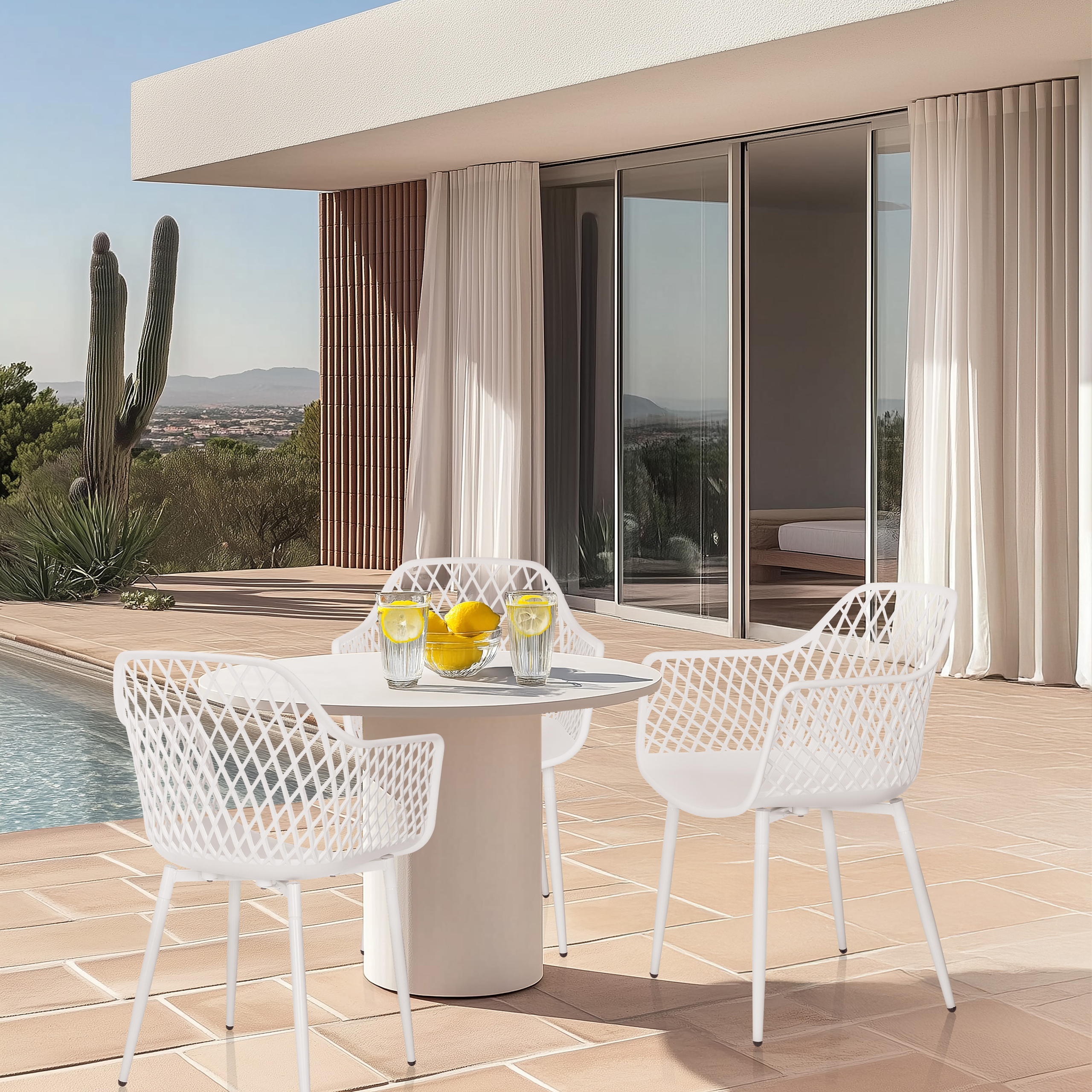 Begio L Armchair White