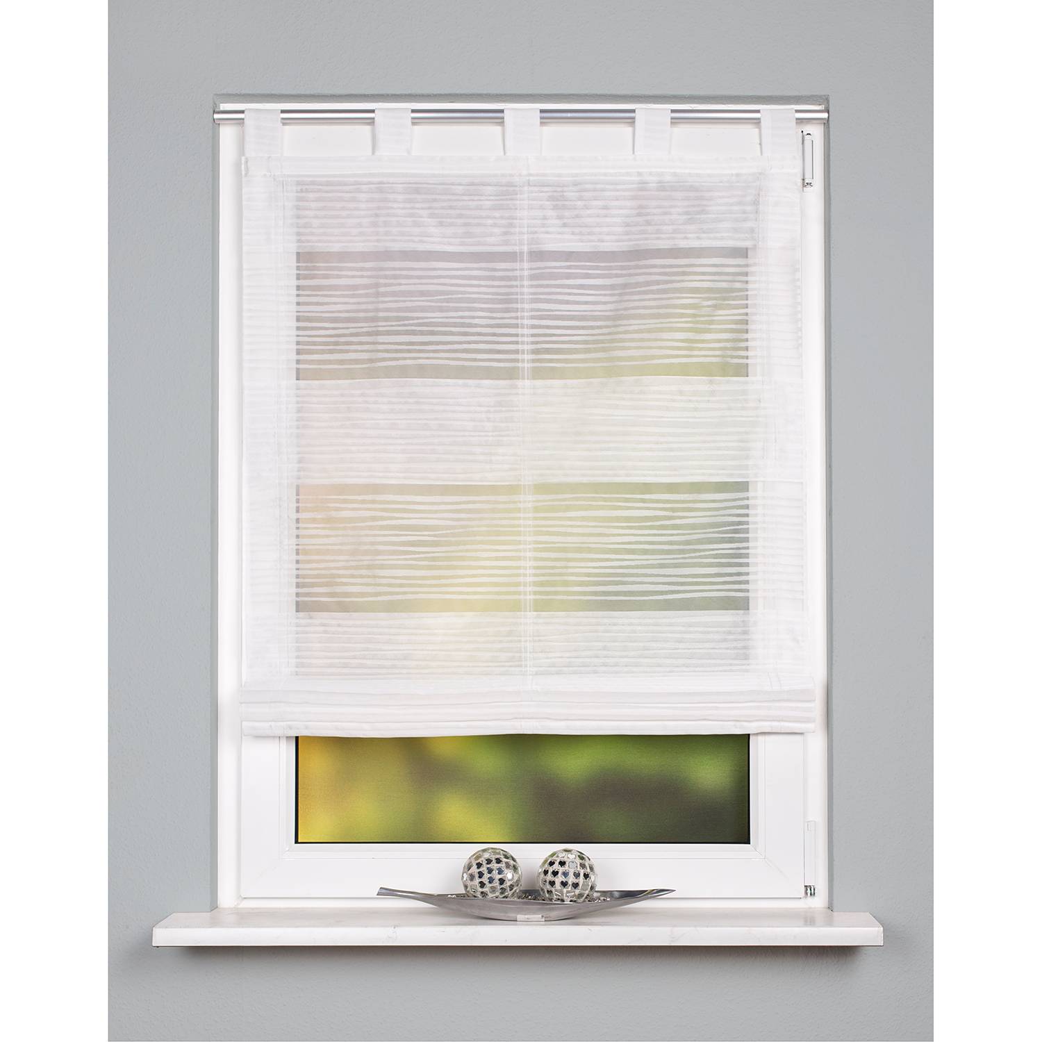 Raffrollo Gabi Polyester Wollweiß 60 x 130 cm