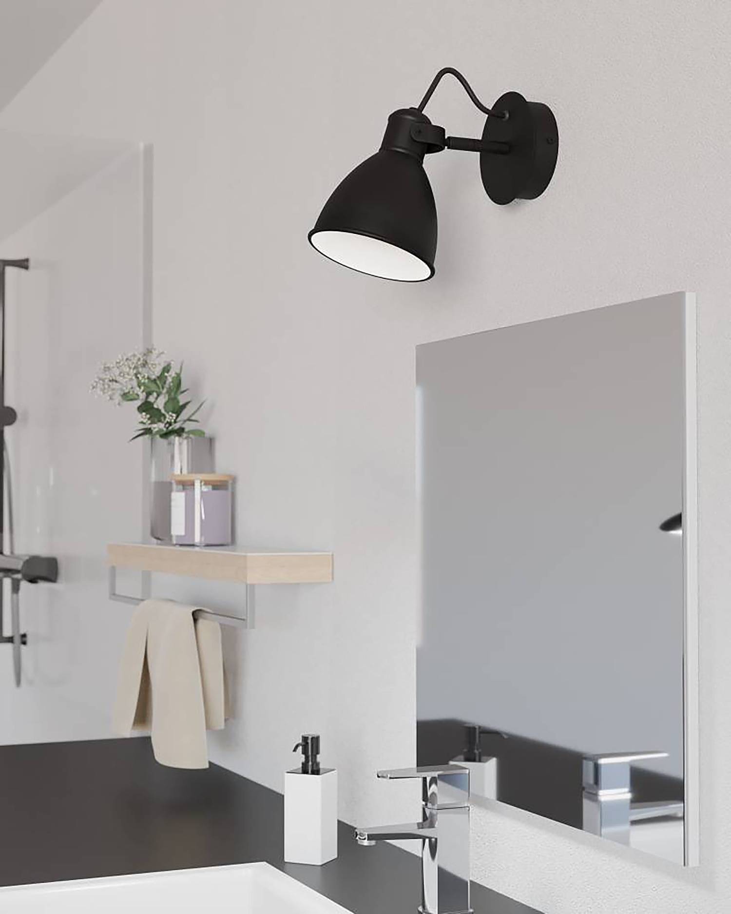 San Peri Type A Wall Lamp Steel 1-light