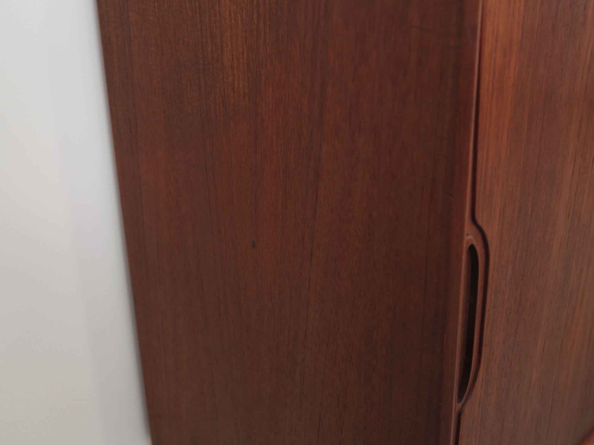 Vintage Highboard Teakholz Braun 1960er Jahre