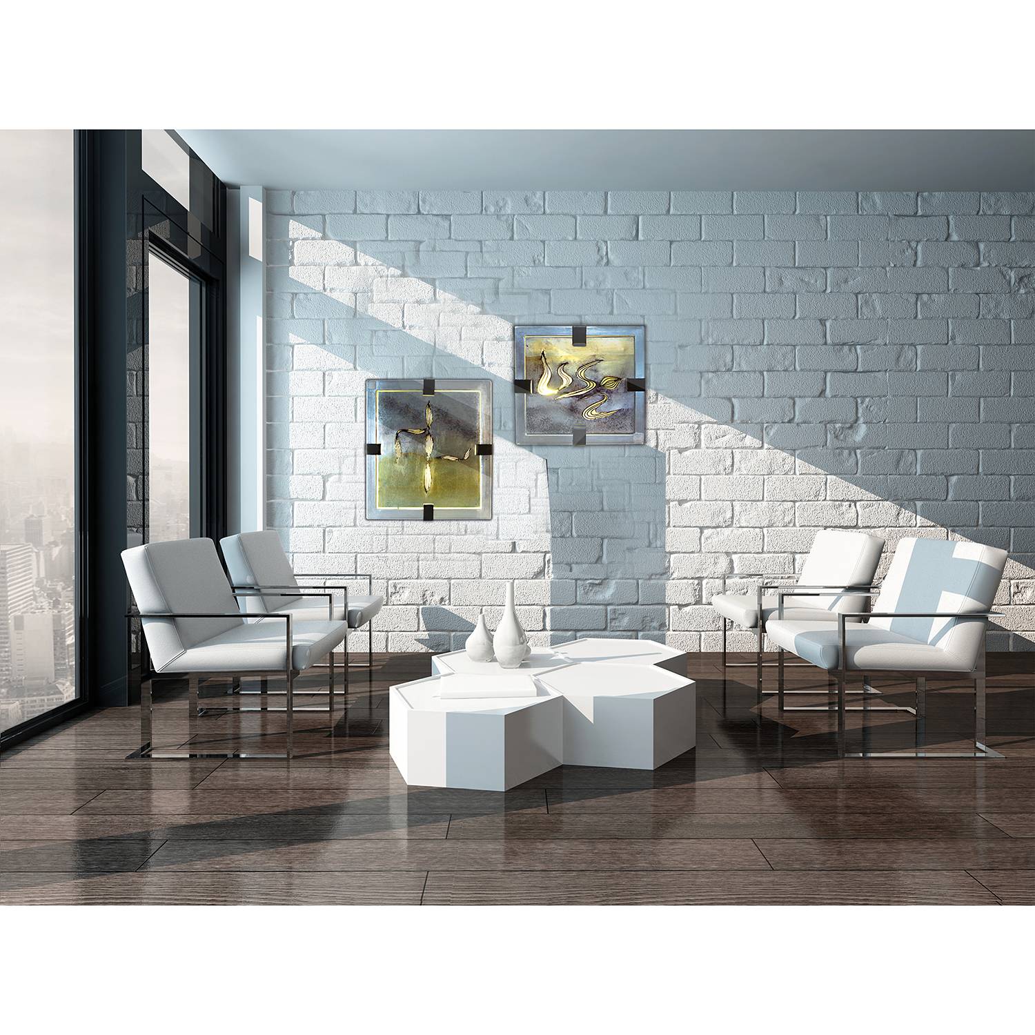 Dekoartikel Bankok Silber Metall