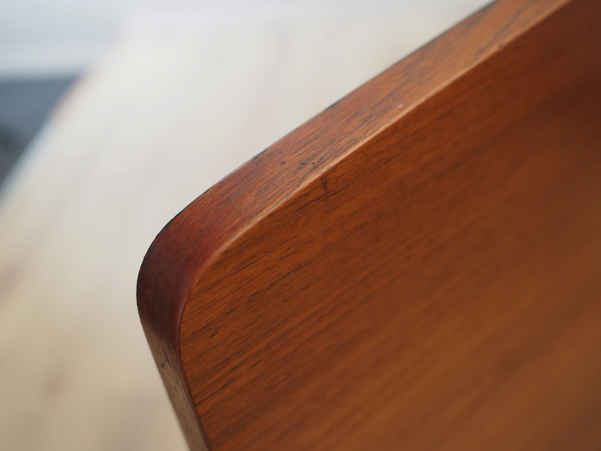 Vintage Bed Teak Wood Brown 1970s