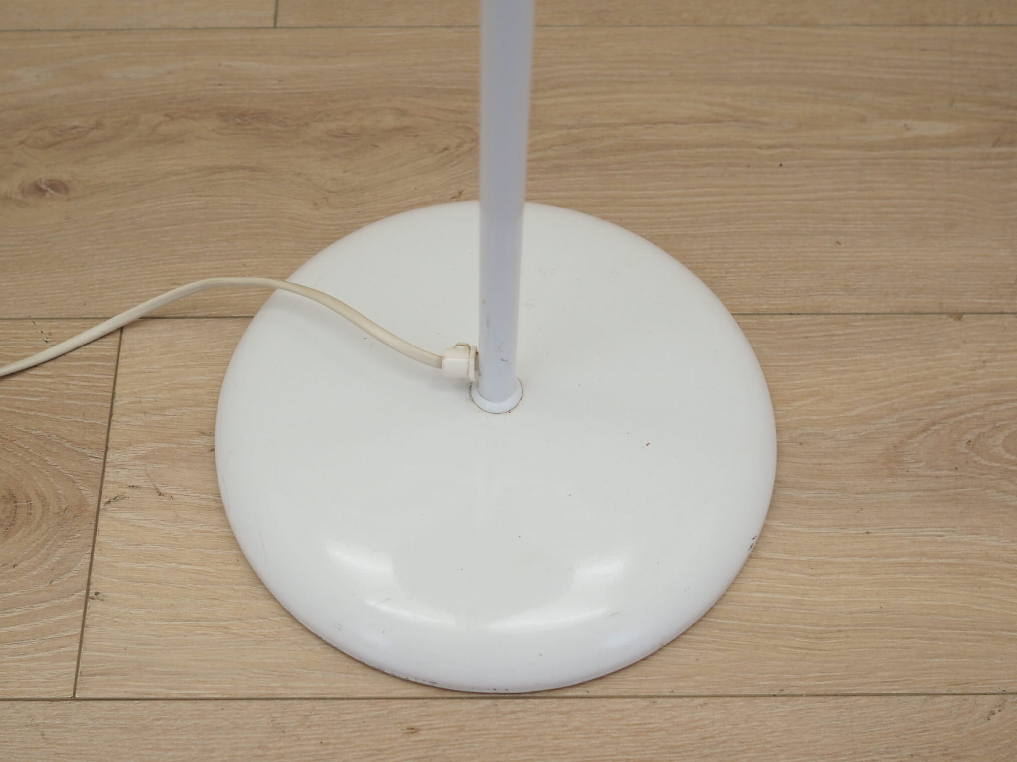 Vintage floor lamp Metal Fabric Green 1970s