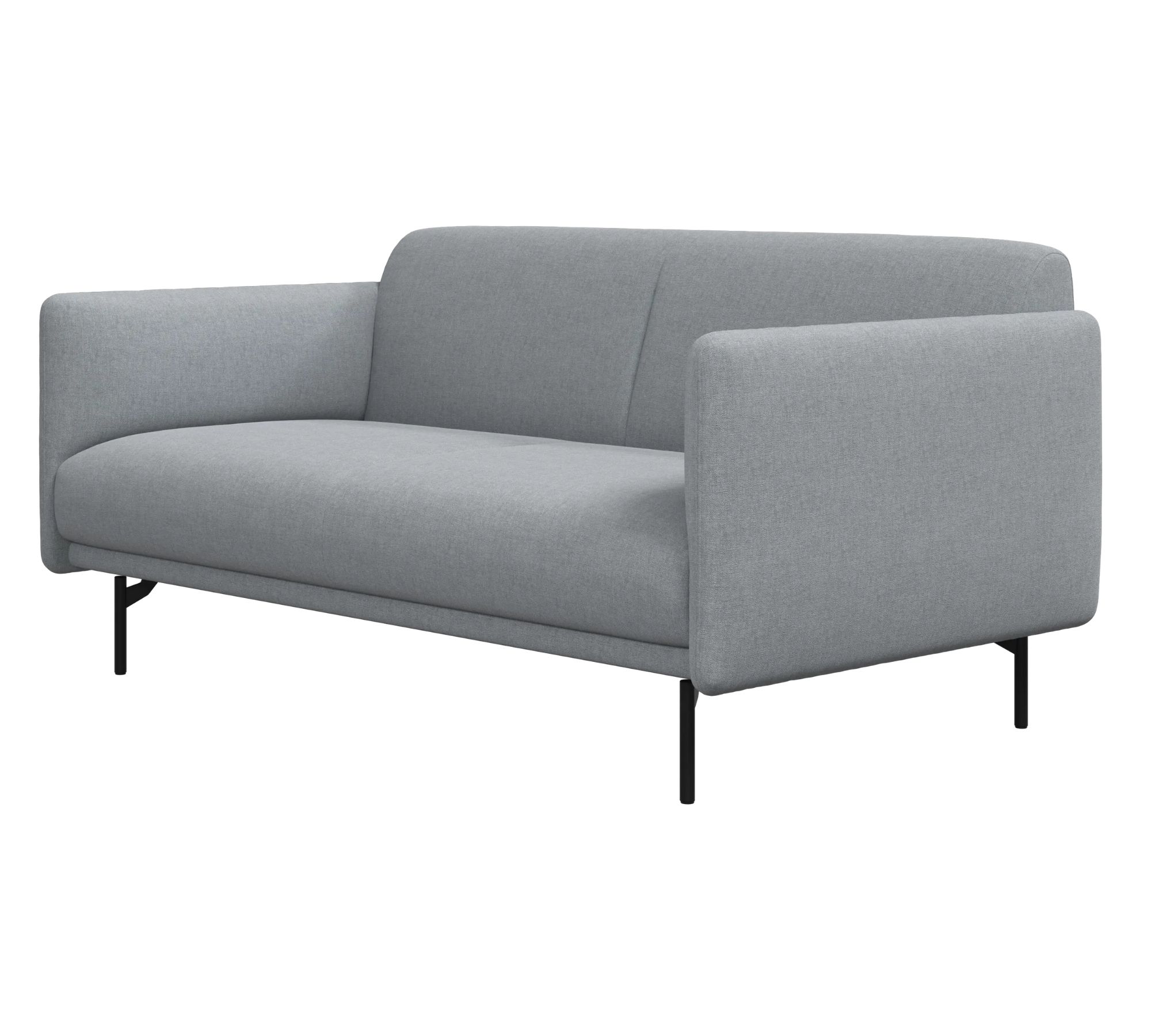 Berne Sofa 2-Sitzer Frisco-Stoff Hellgrau