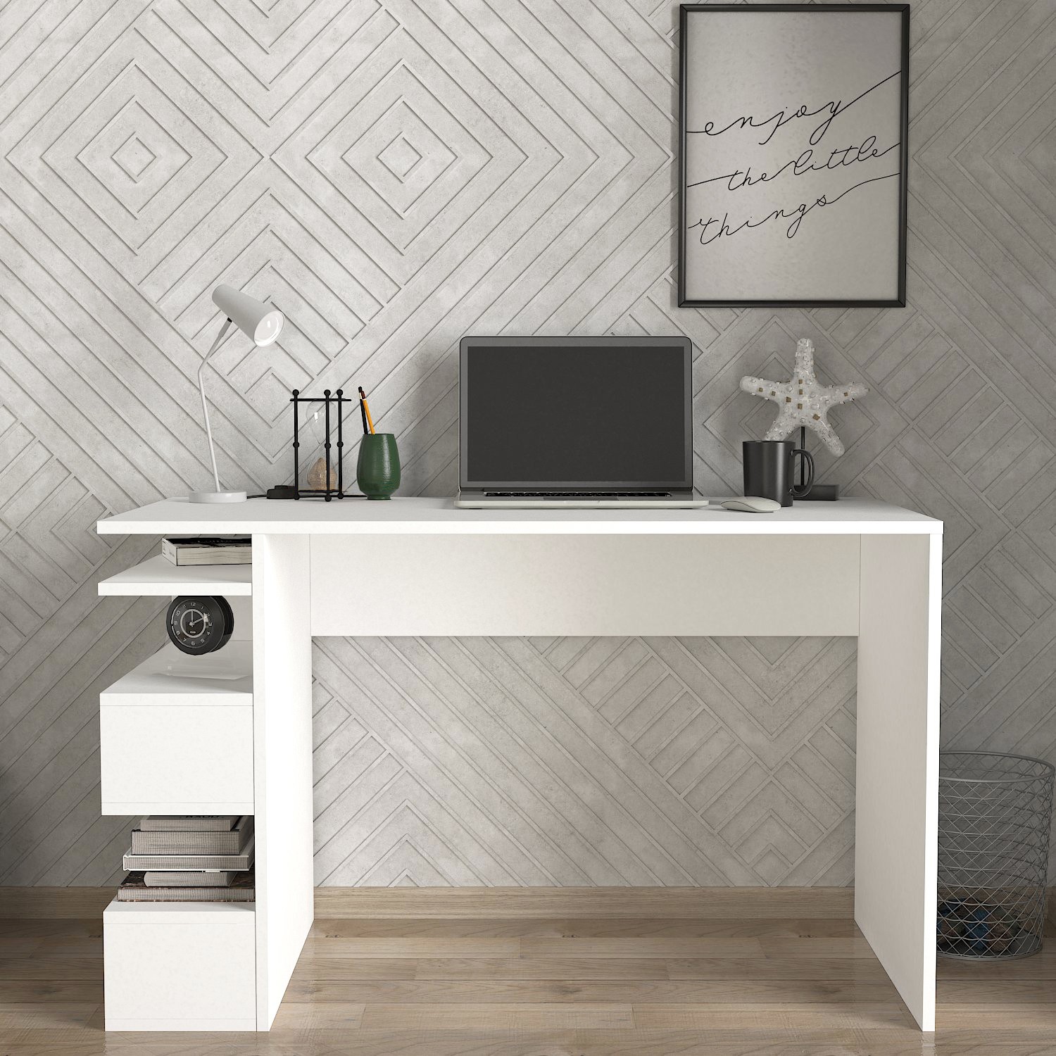 Snake Desk White