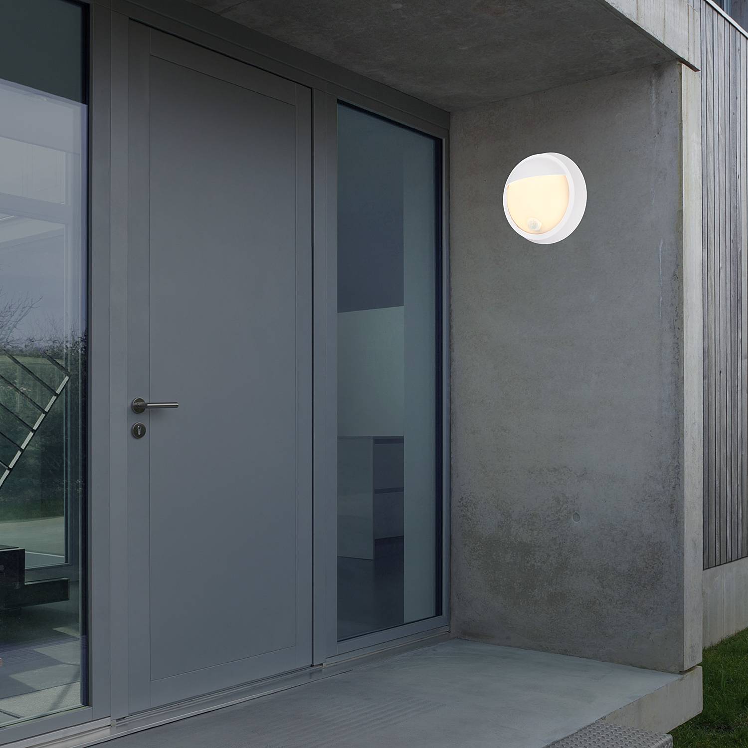 Less LED-Wandleuchte mit Sensor Aluminium Kunststoff