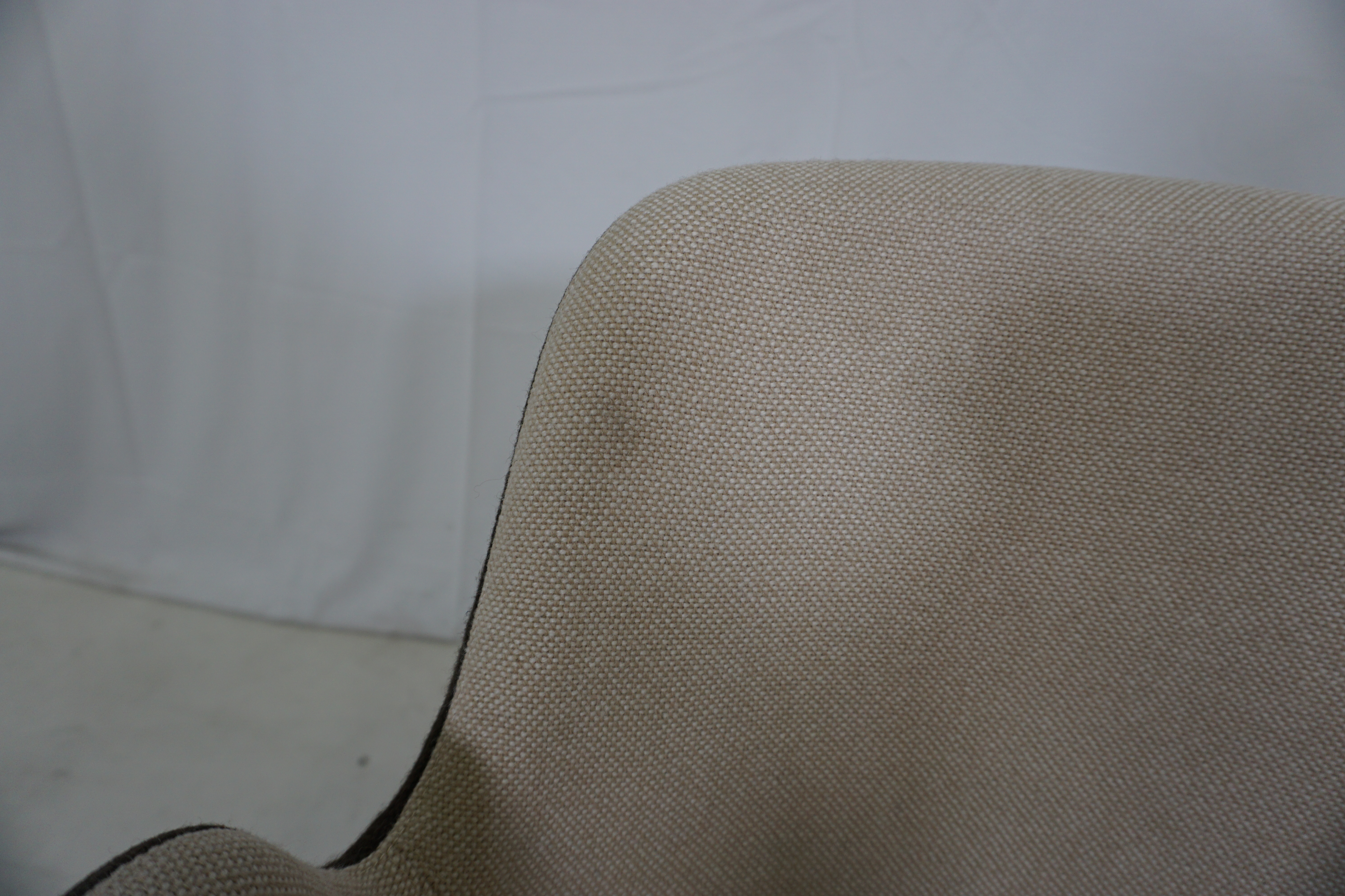 Pass Sessel Textil Edelstahl Beige Braun