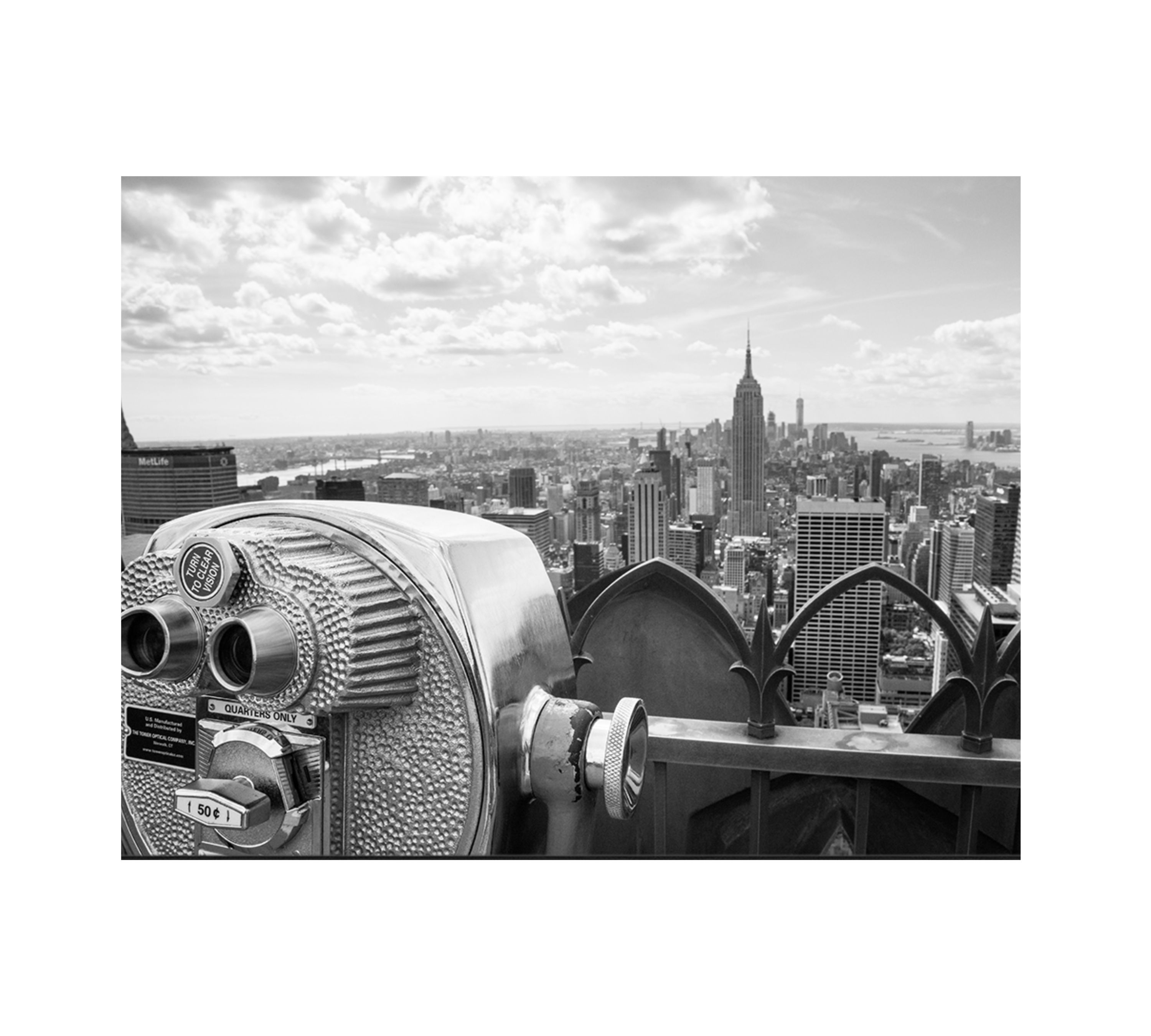 Stampa d'arte Midtown Manhattan View con cornice