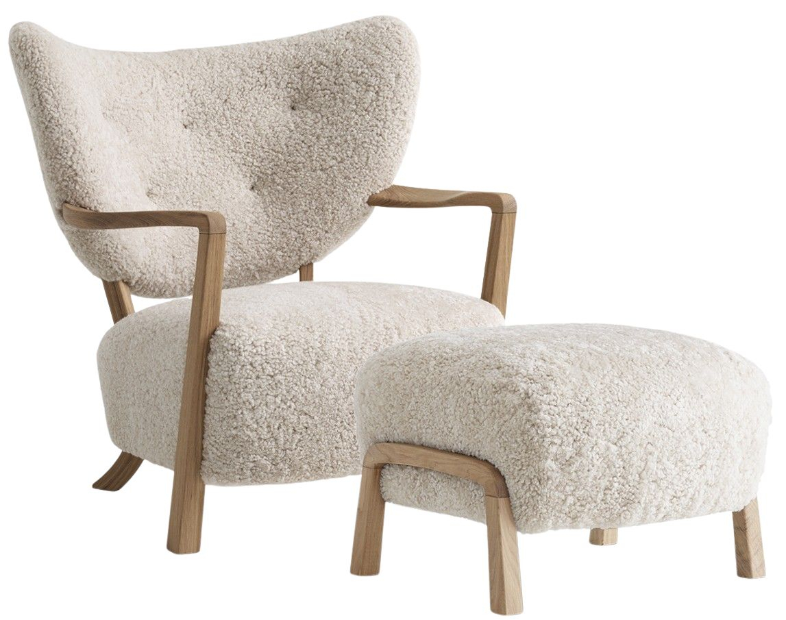 Wulff Atd2 Sessel & Atd3 Pouf Beige