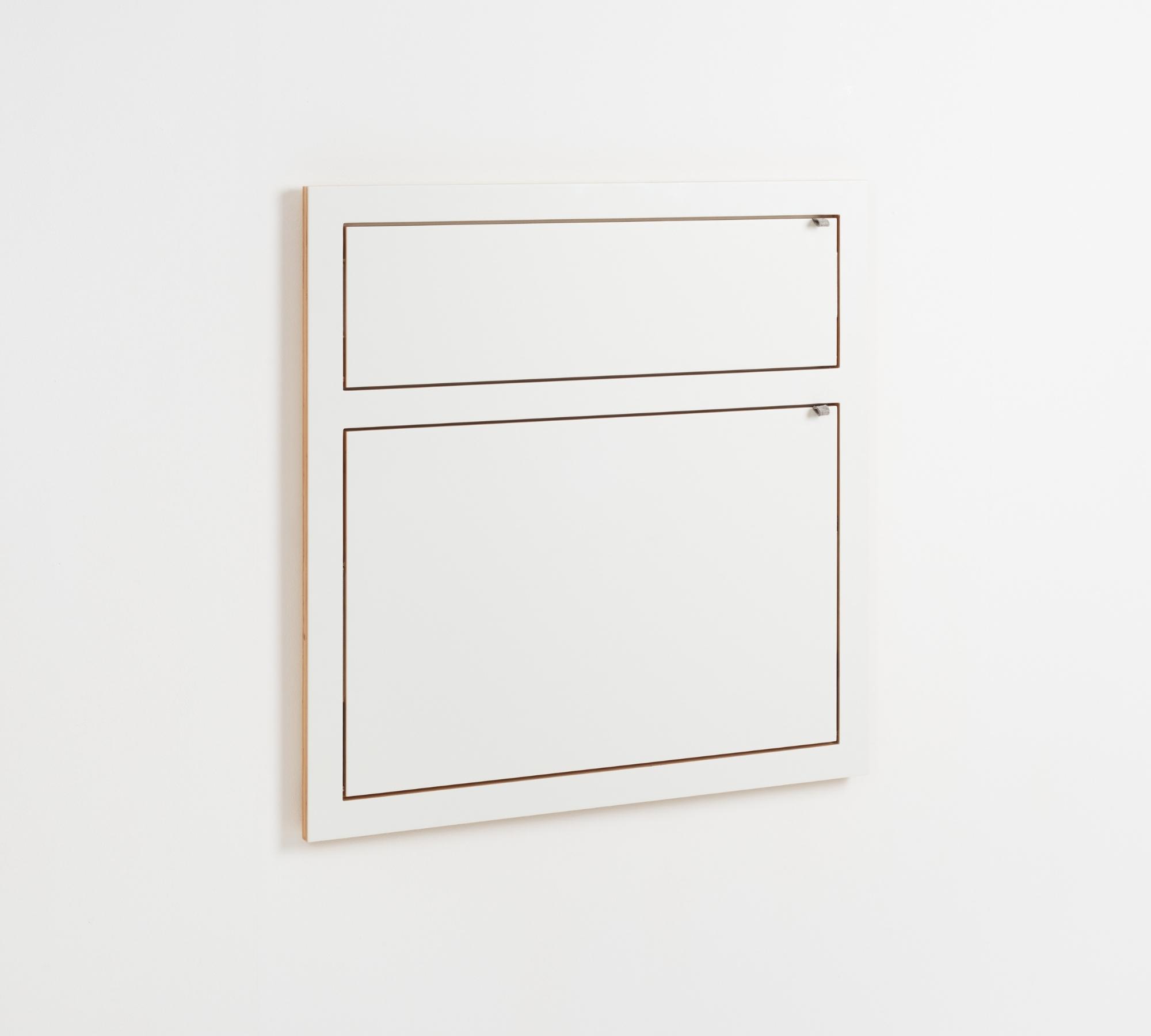 Fläpps Sekretär 80x80-2 Weiß