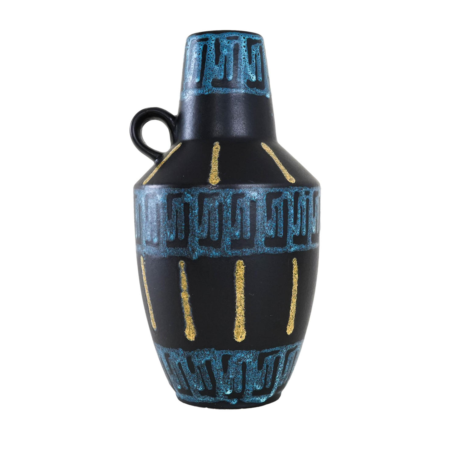 Vaso in ceramica blu
