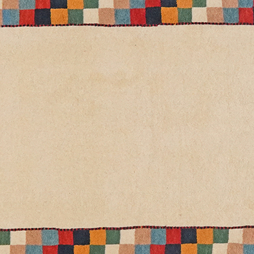 Rizbaf Gabbeh Teppich Wolle Beige