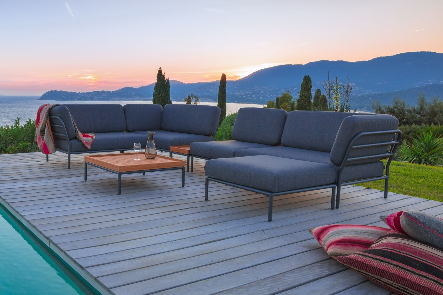 Level Lounge Set 1 Grau