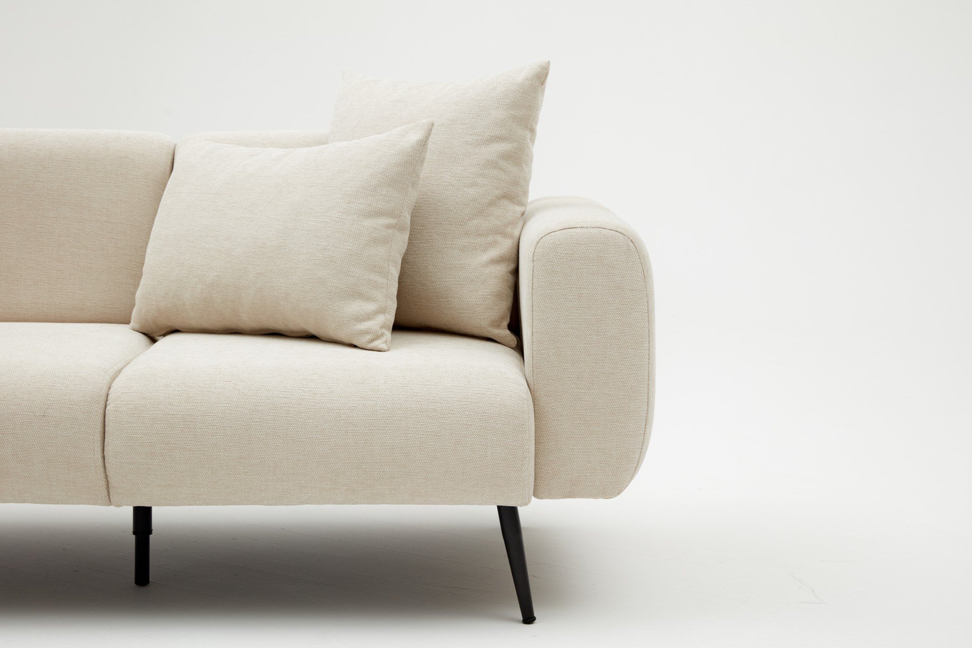 Side Sofa 2-Sitzer Creme