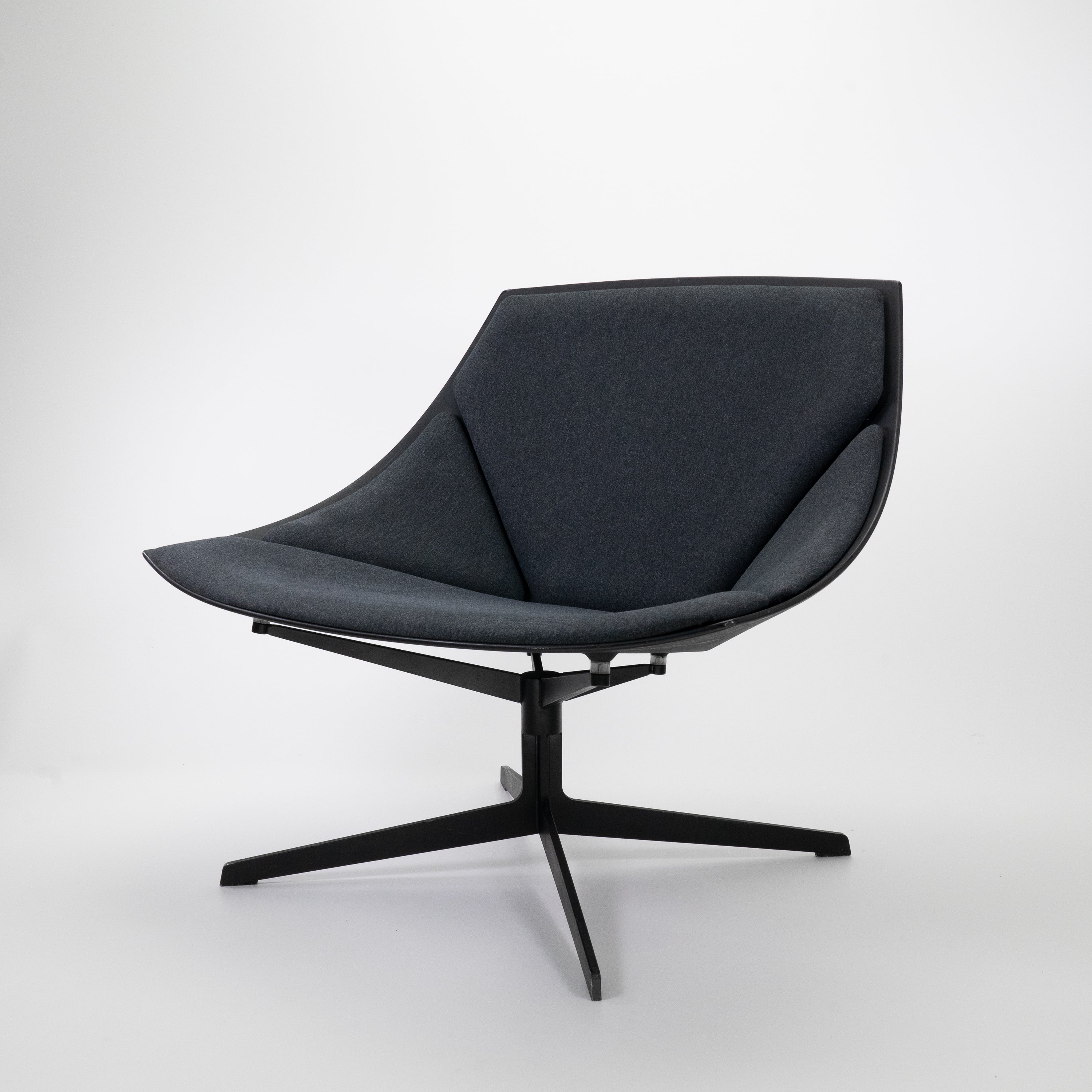 Space Chair Metall Schwarz Dunkelgrau