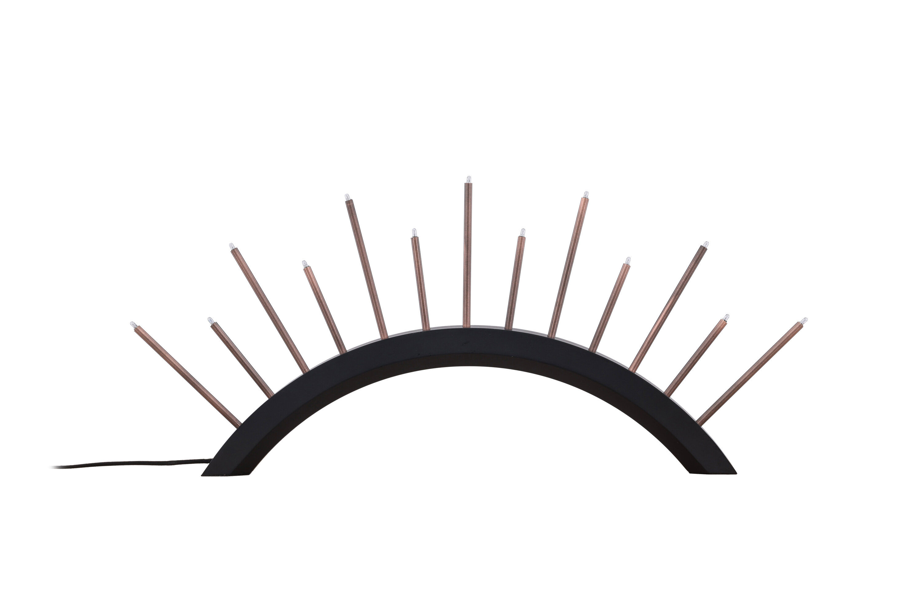 Björnrike Kerzenhalter Metall Schwarz Kupferoptik