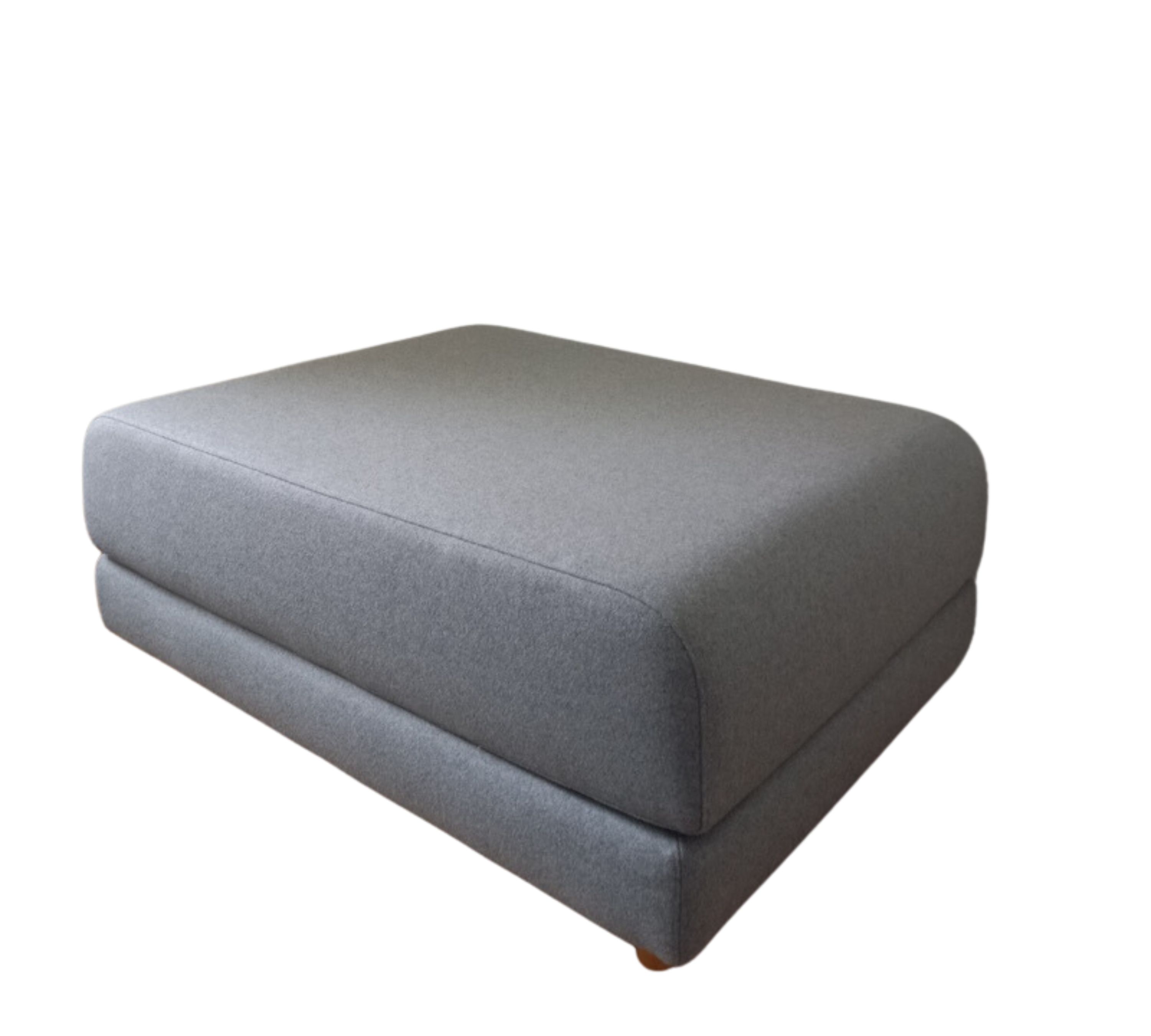 Hocker mit Schlaffunktion Wolle Holz Grau