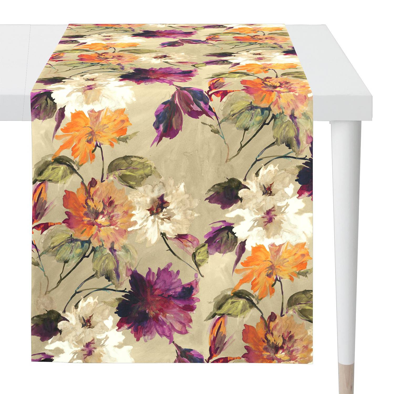 Tischläufer 5600 Baumwolle Beige 48 x 140 cm Beige