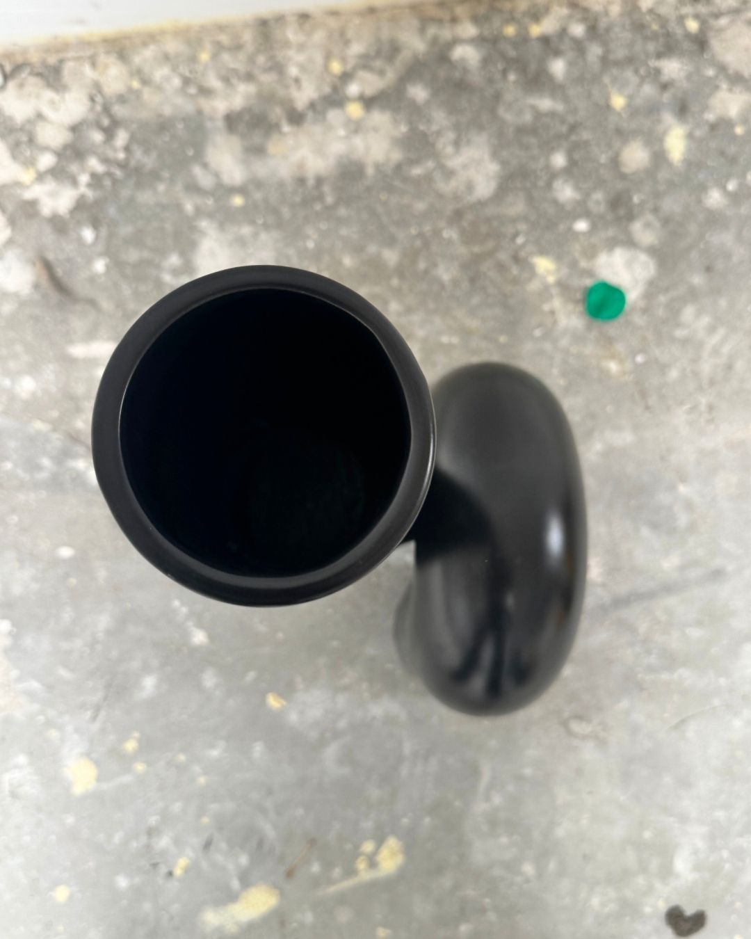 Yourtube Vase Keramik Schwarz