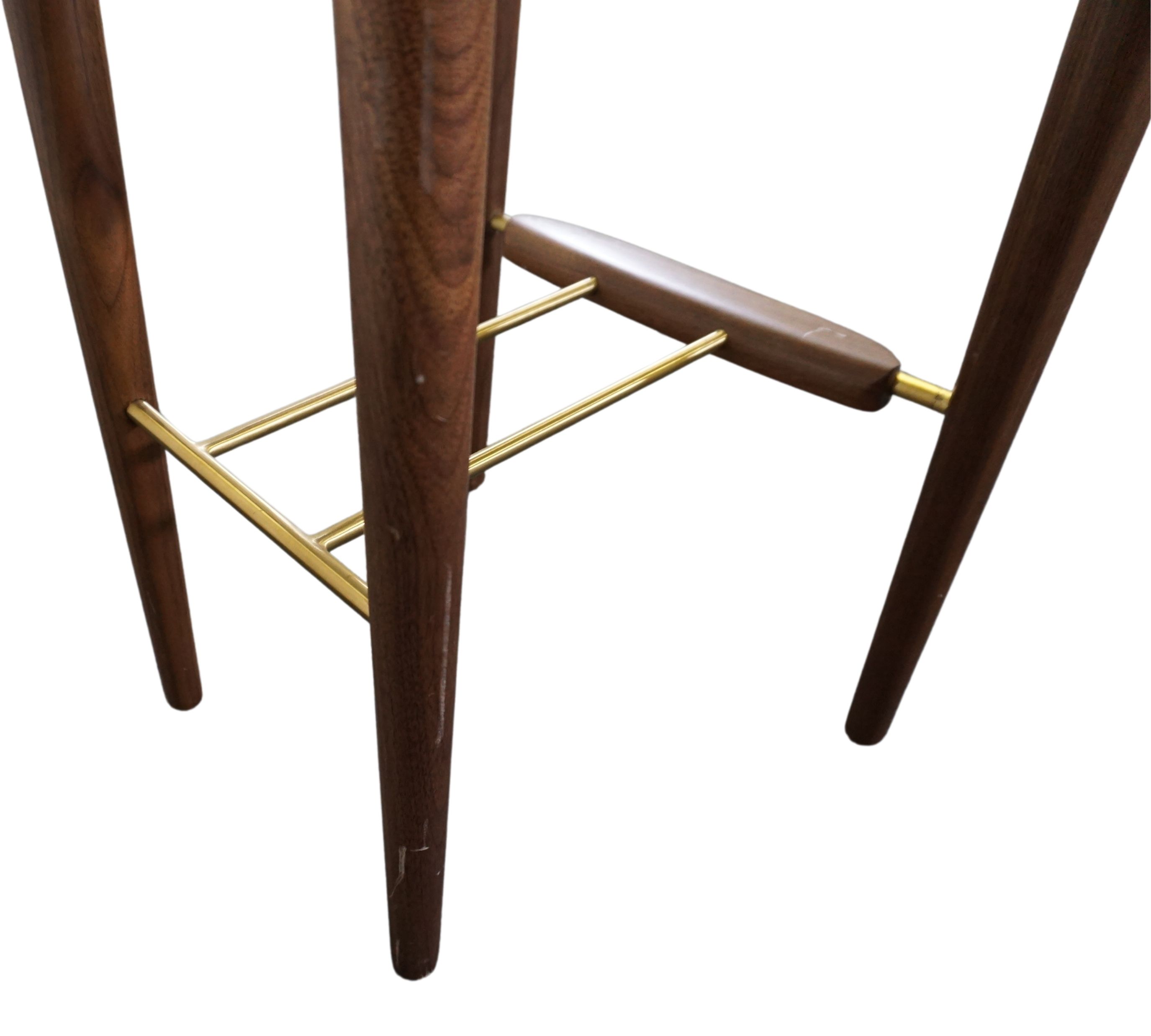 Lunar SH750 Bar Stool Leather Bellagio Black