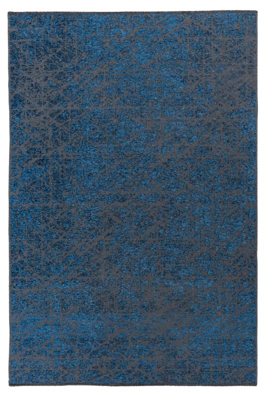 Amalfi Teppich Baumwolle Recycelt Blau 150 x 230 cm