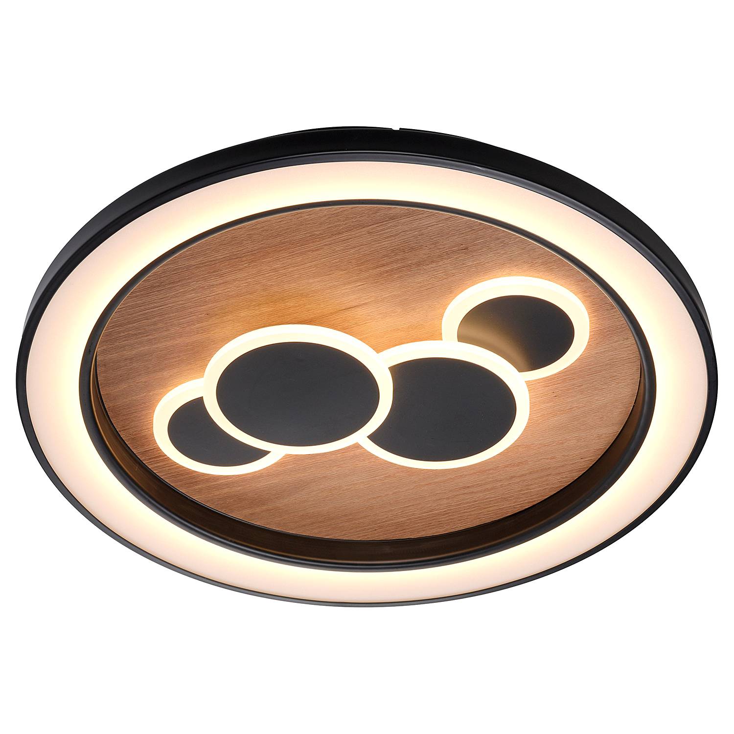 Eliza LED-Deckenleuchte 2-flammig Ø60 cm Schwar