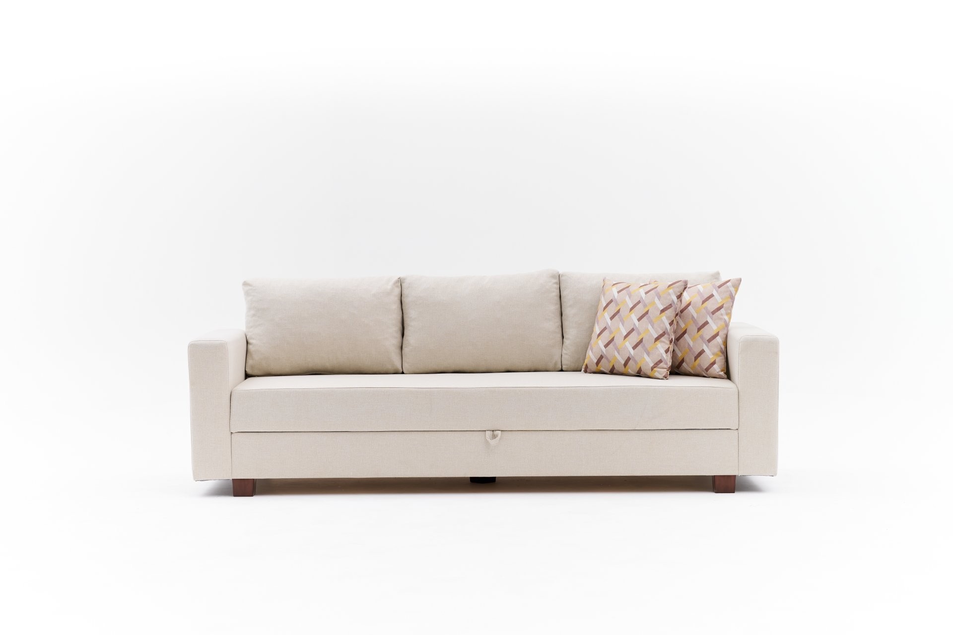 Aly Sofa Bed 3-Seater Cream