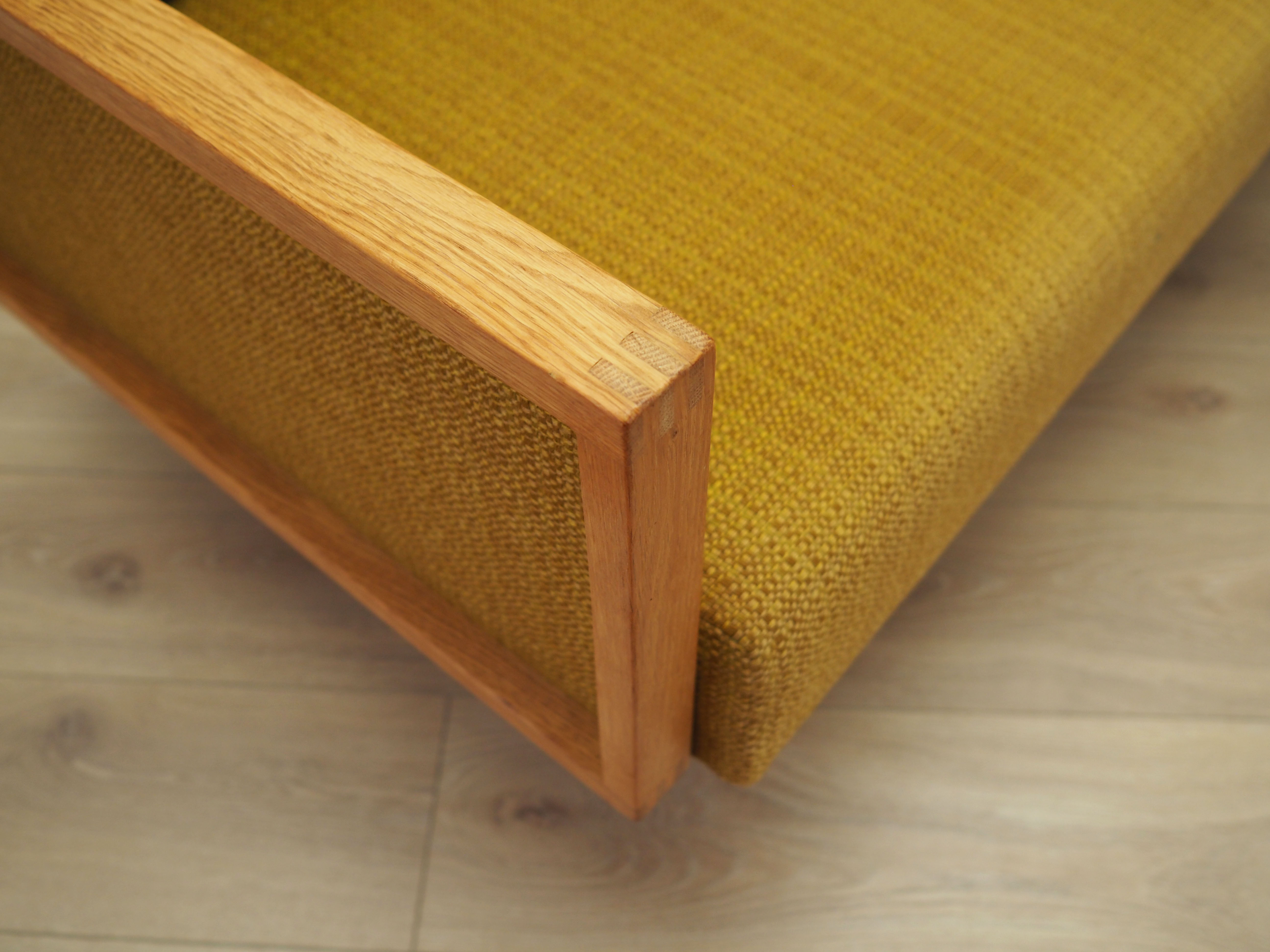 Sofa Eiche Gelb 1960er Jahre