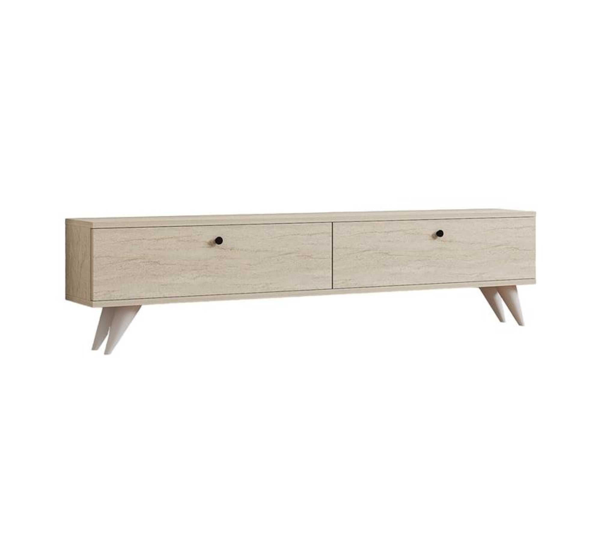 Paris Lowboard Holzfurnier Travertin