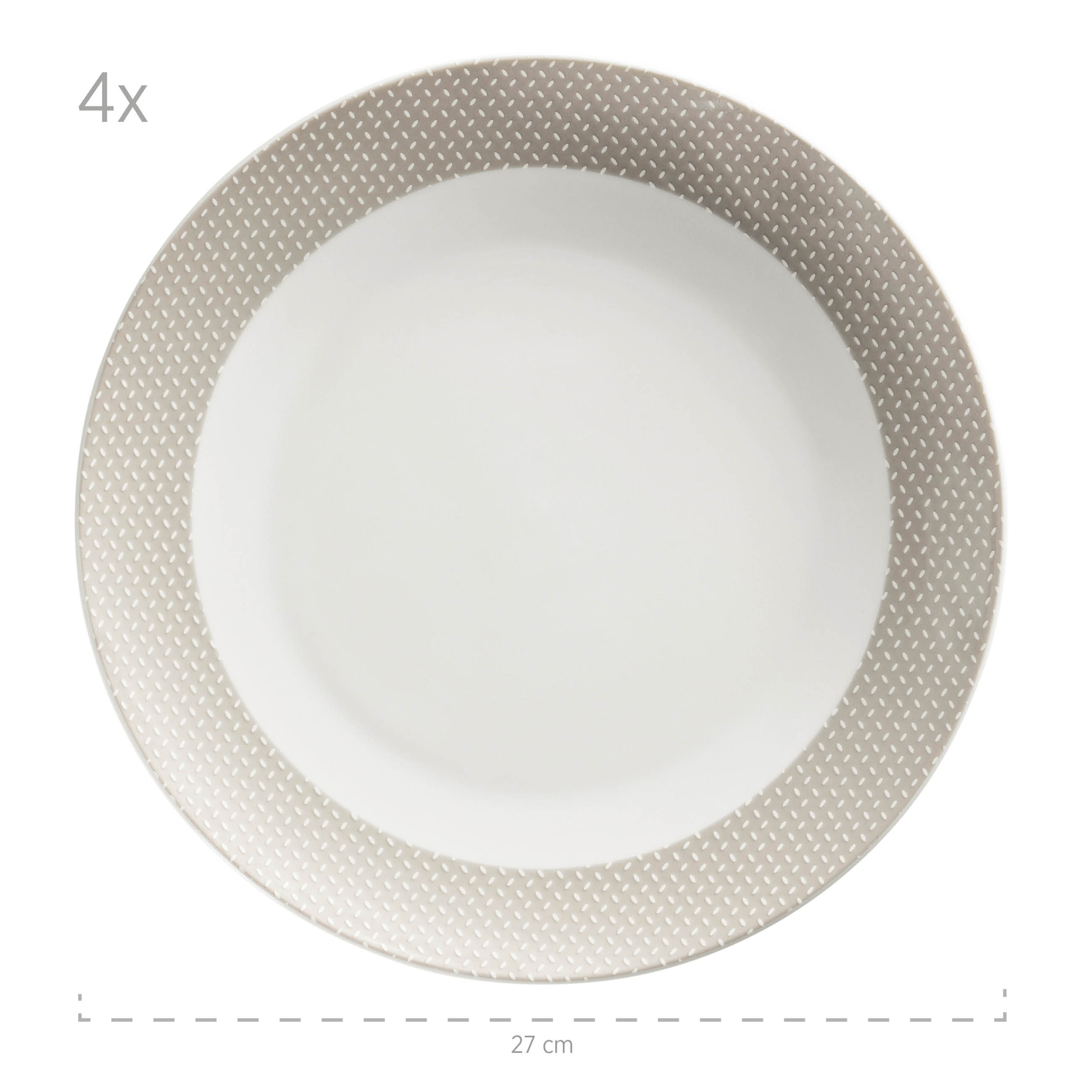 Kitchen Time Kombiservice 16-teilig Porzellan Beige