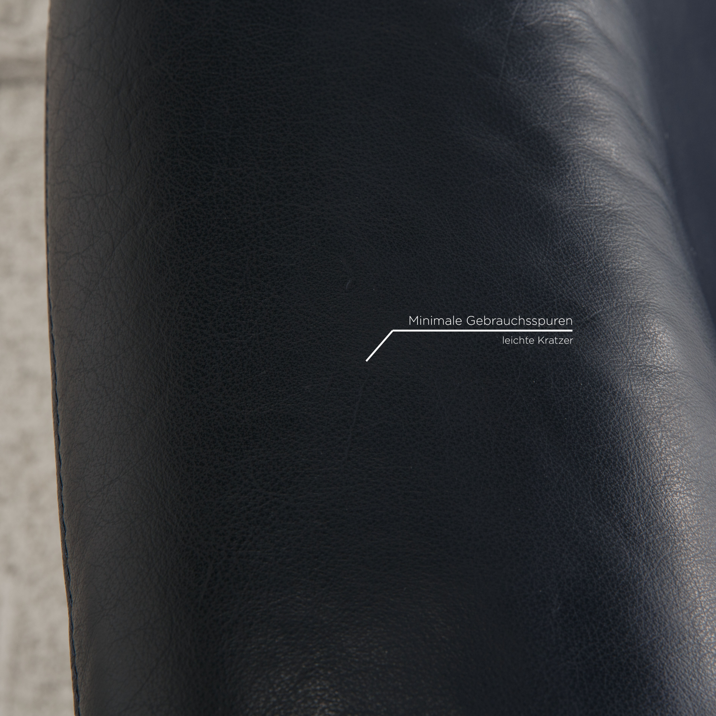 Paradise Sofa 2-Sitzer Leder Dunkelblau