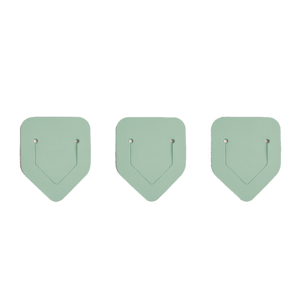 3x Urban Bookmarks 100% Recycled Leather Mint