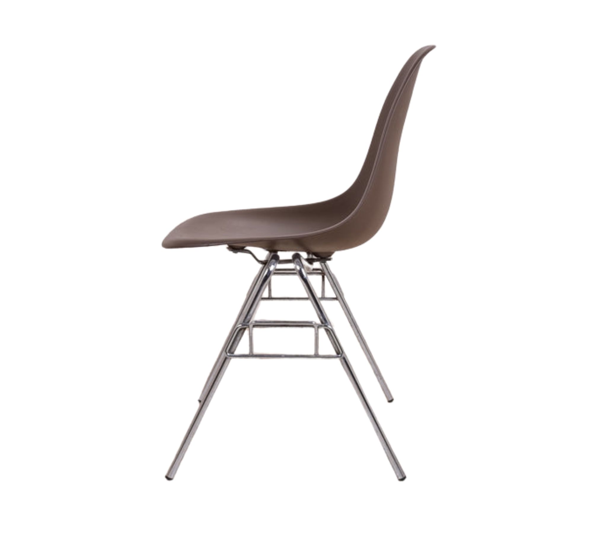 Eames DSS Plastic Side Chair Chocolate