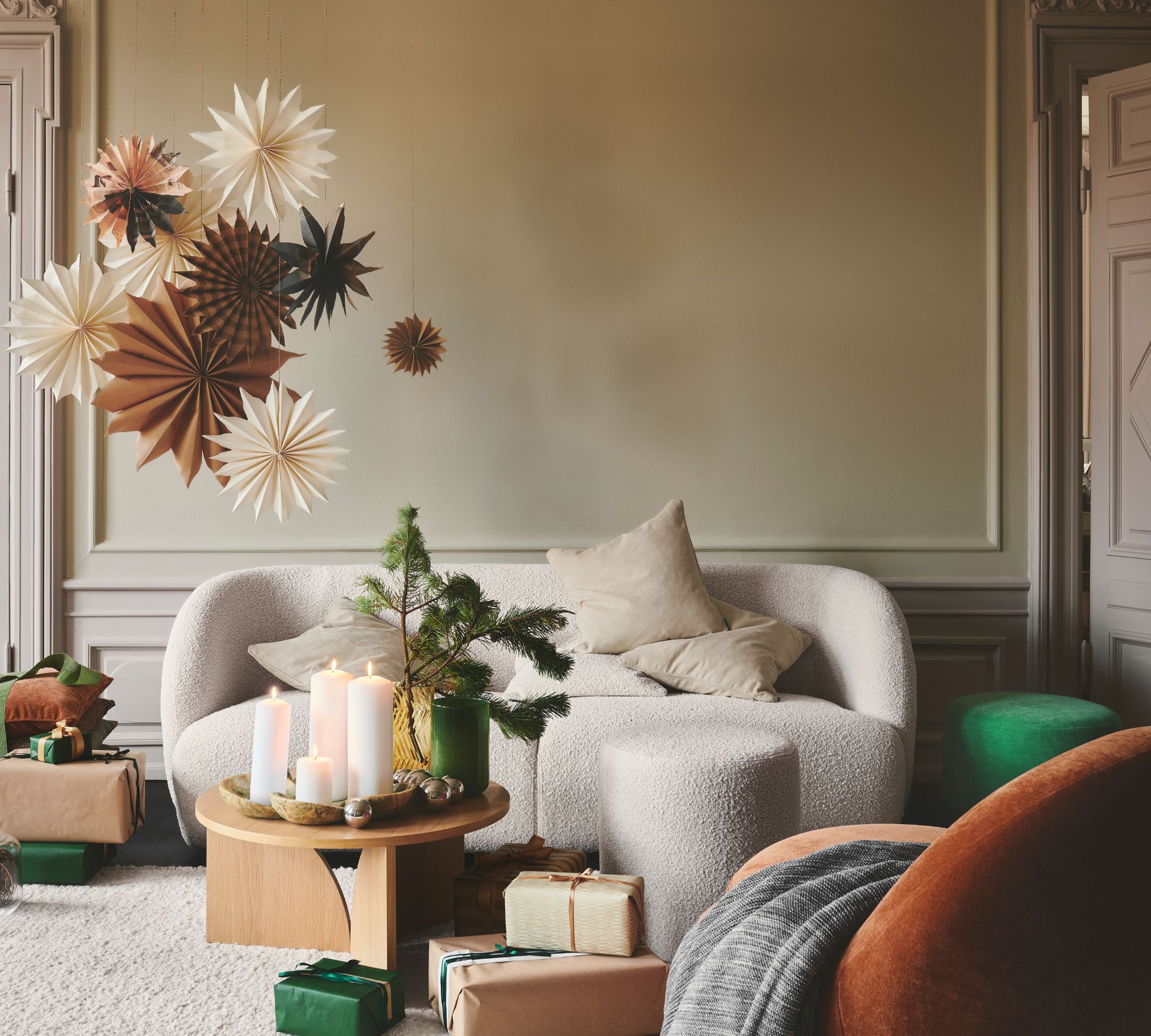 Design Award-Winning Paula Sofa 3-Seater Danny Cream