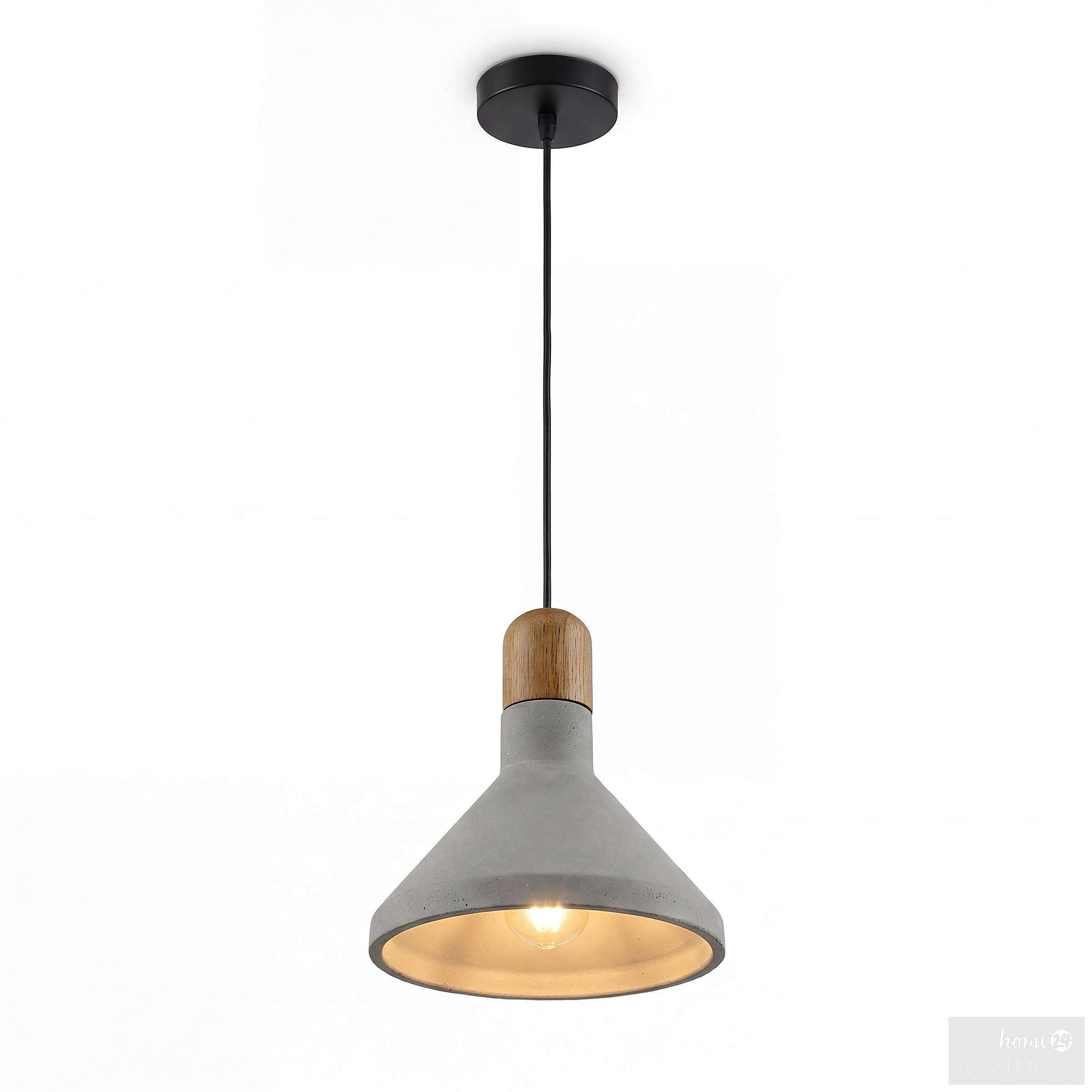 OREL Pendant Light 1-Light Concrete Iron