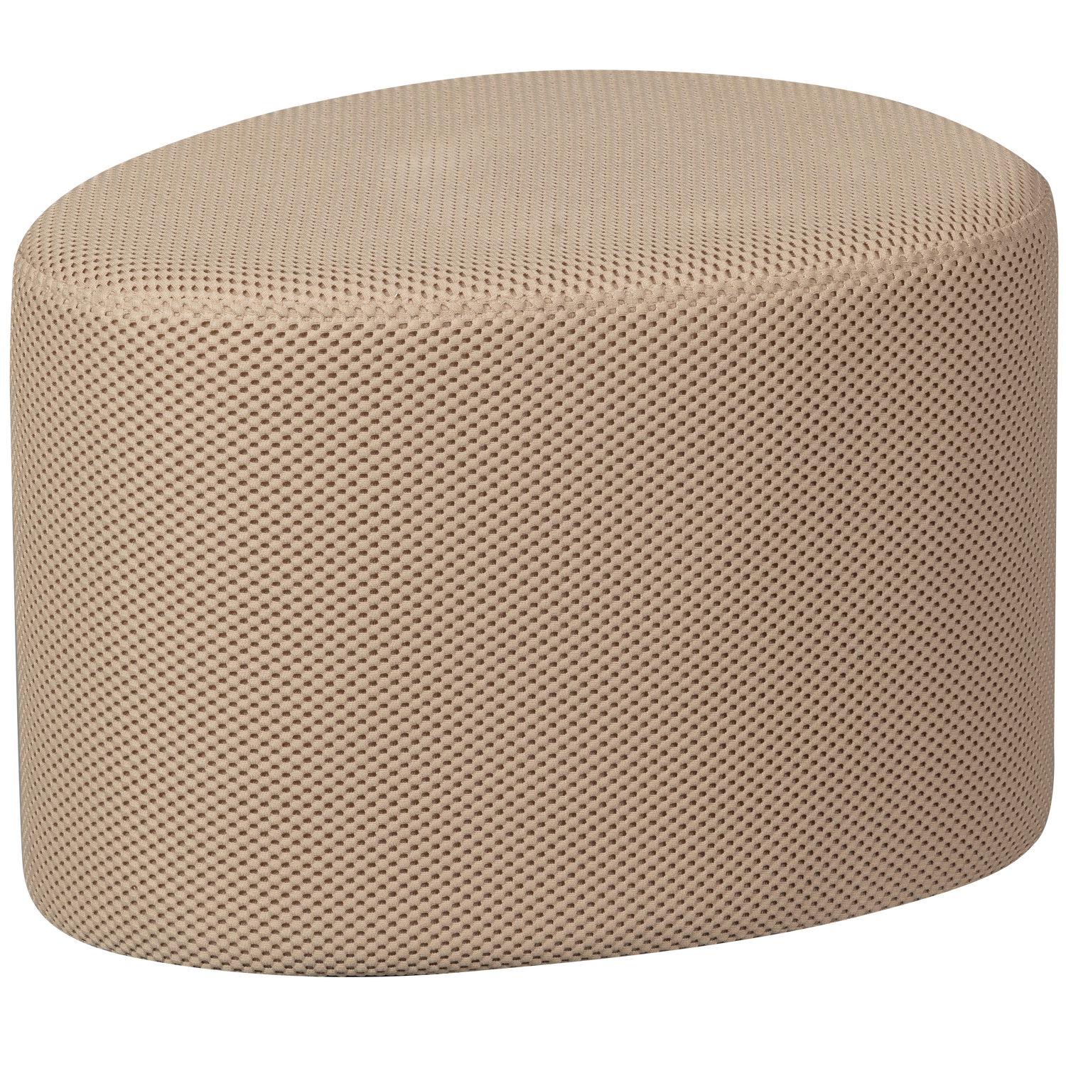 2x Puuk Footstool Woven Light Brown