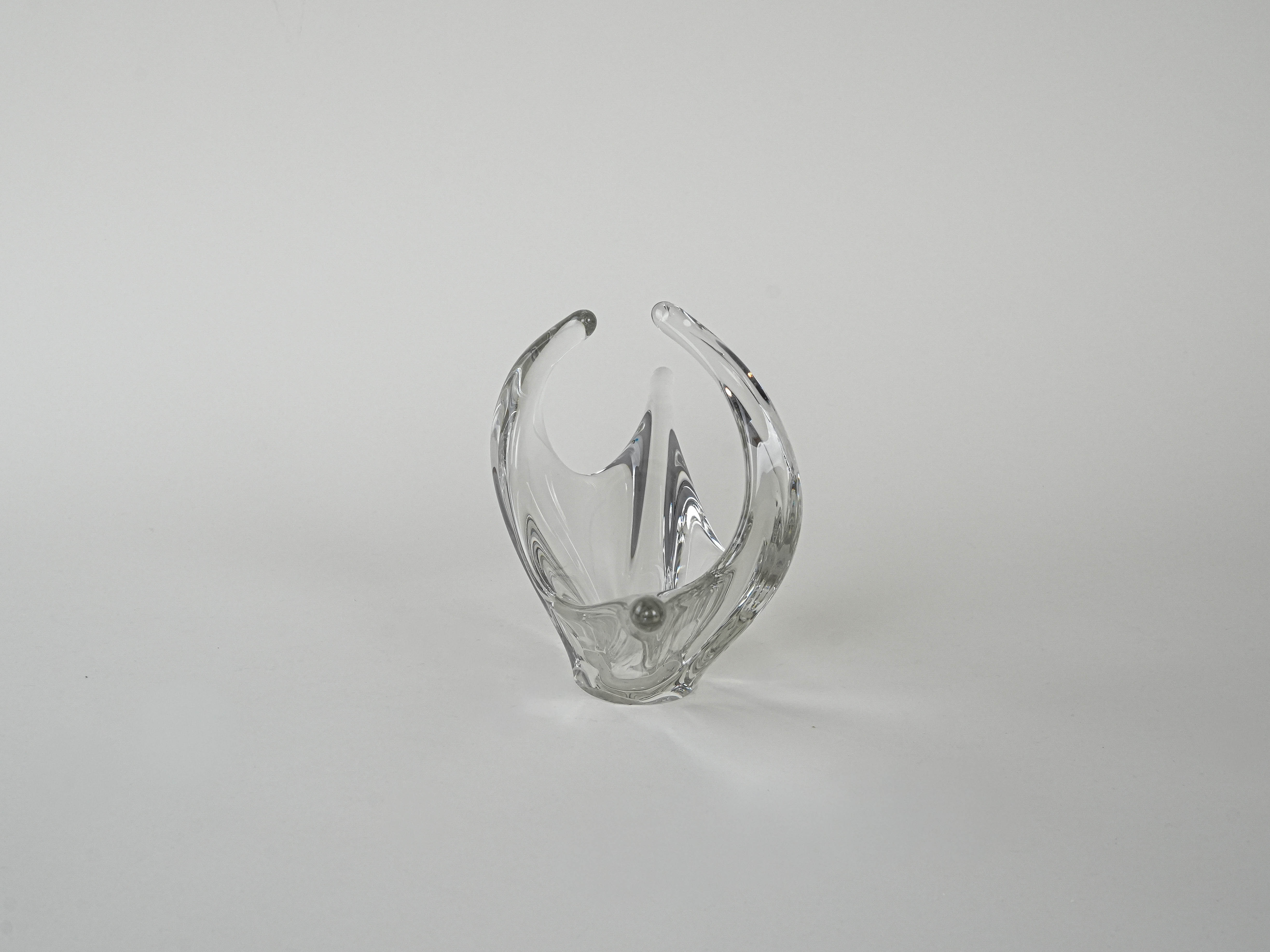 Space Age Glassplatte Transparent 1960er Jahre
