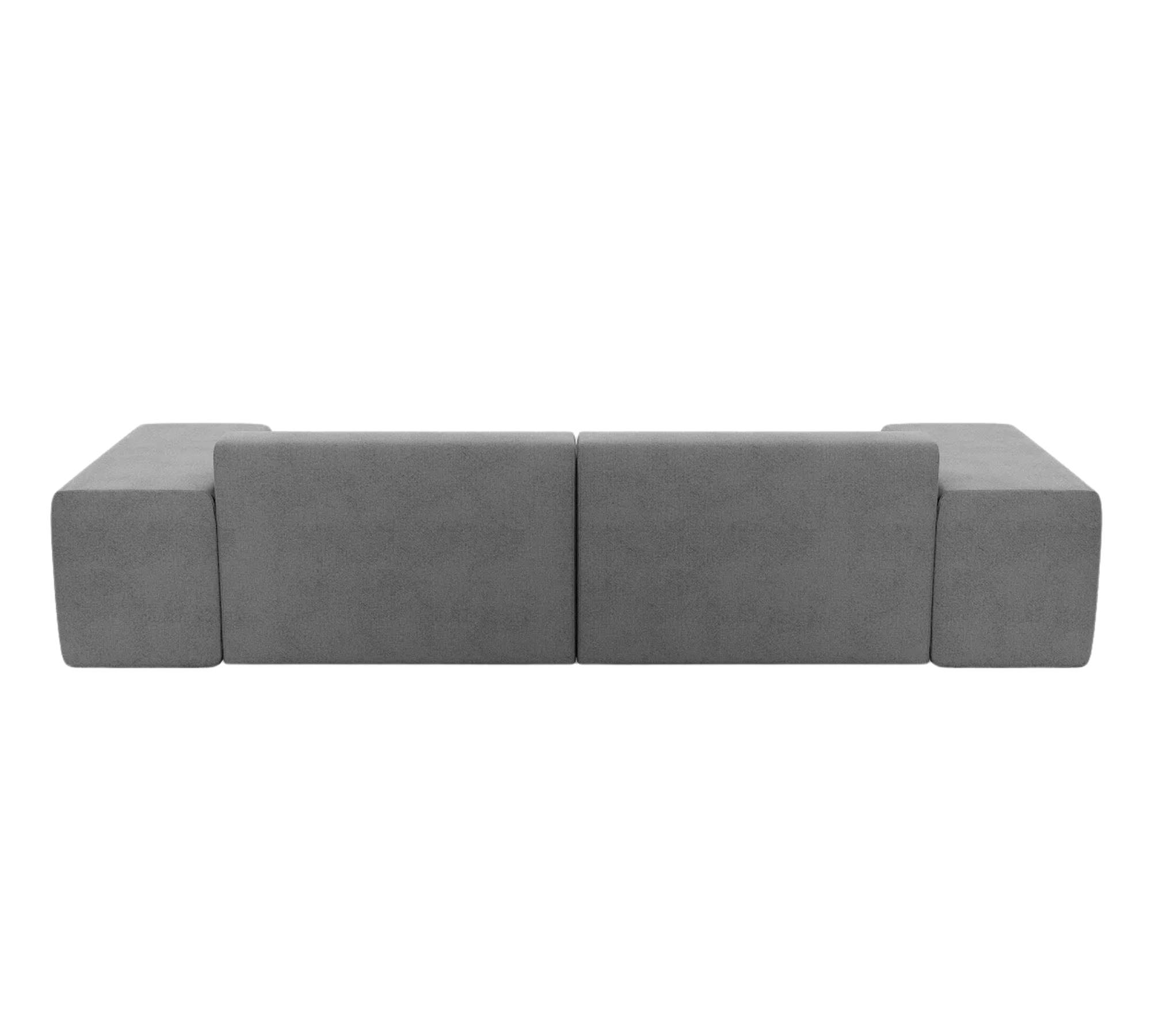 Pyllow Sofa 2-Sitzer Lichtgrau Baumwoll-Leinen Mix