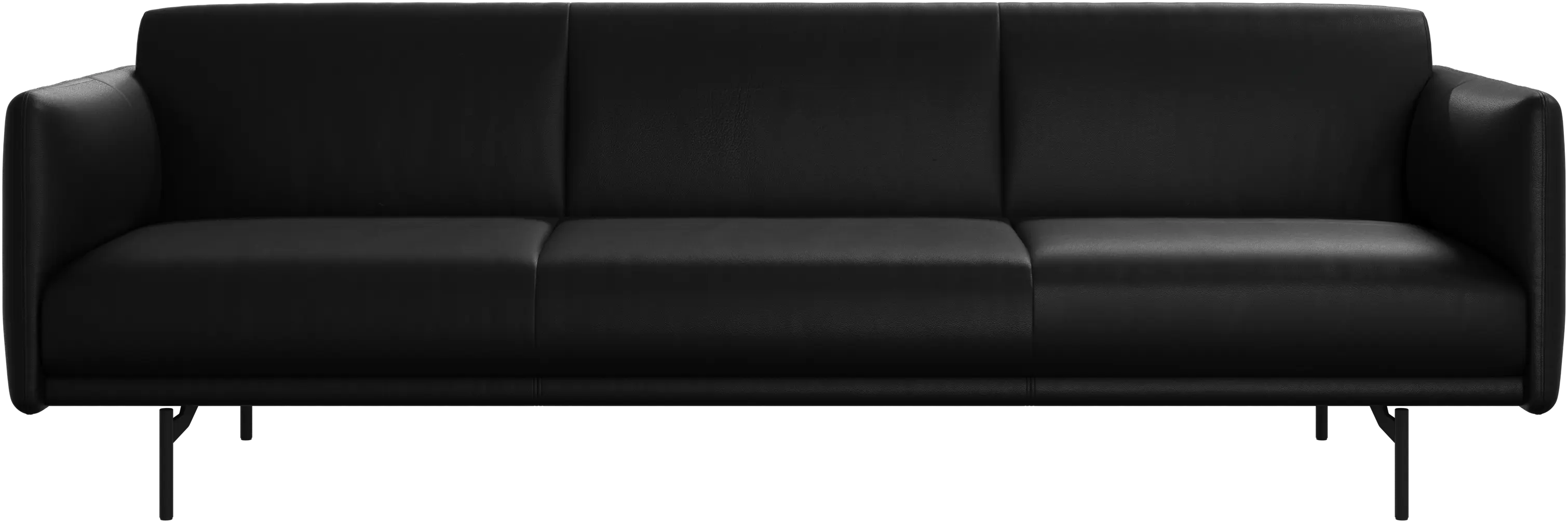 Berne Sofa 3-Sitzer Nordic Grain Leder Schwarz 5130