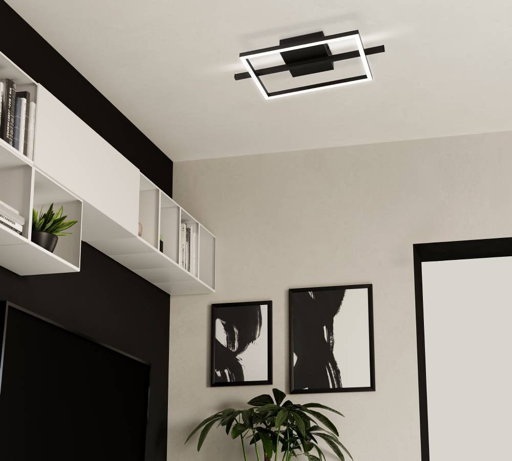 Amandolo LED-Deckenleuchte Polycarbonat Stahl 1-flammig