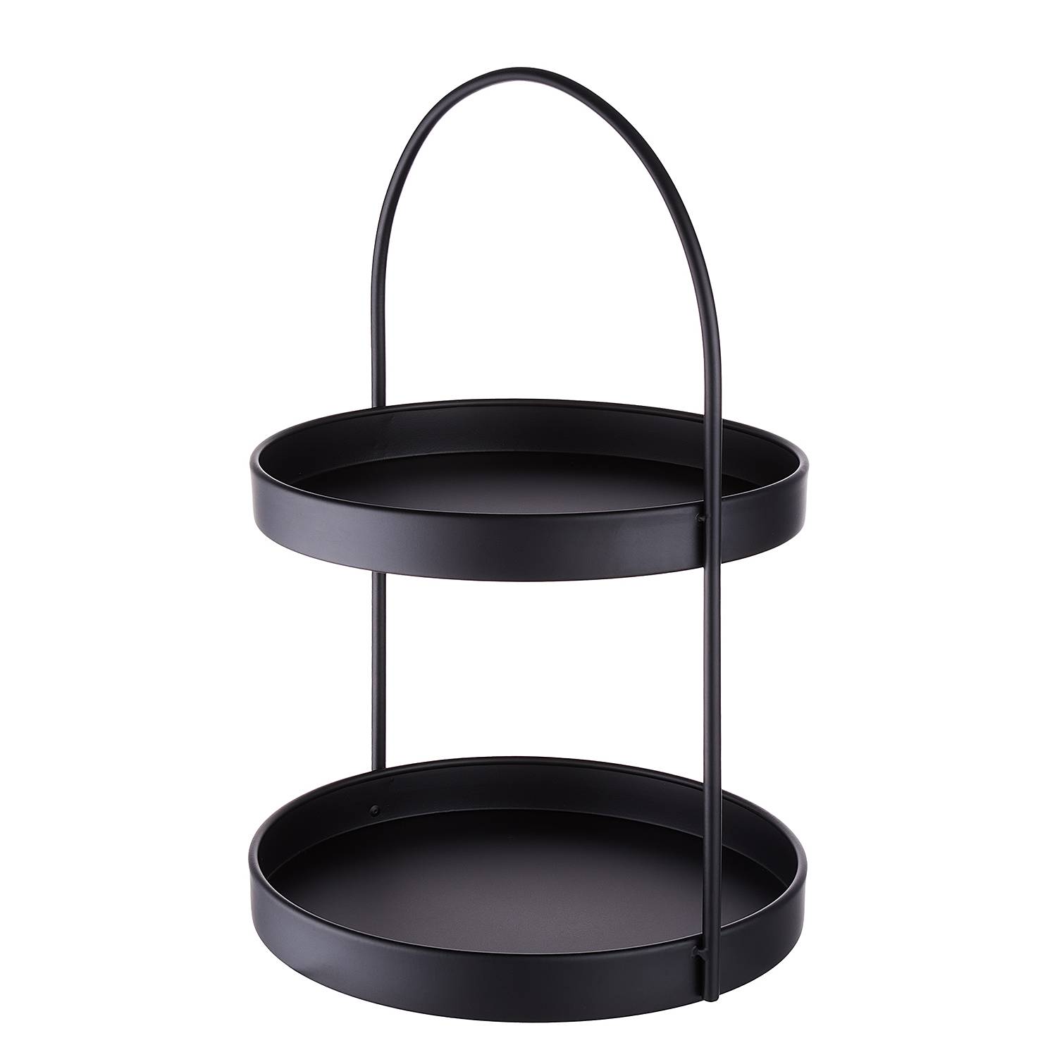 Etagere SIDELINE 2-stufig Metall Schwarz