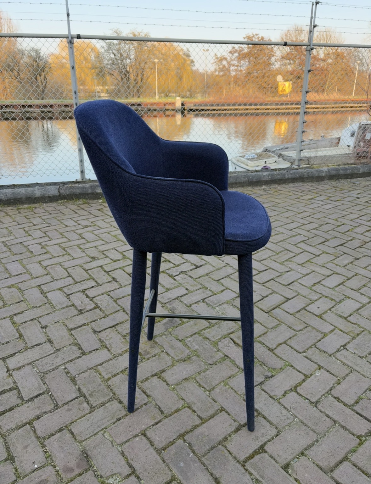 Barstool Polspotten Dark Blue